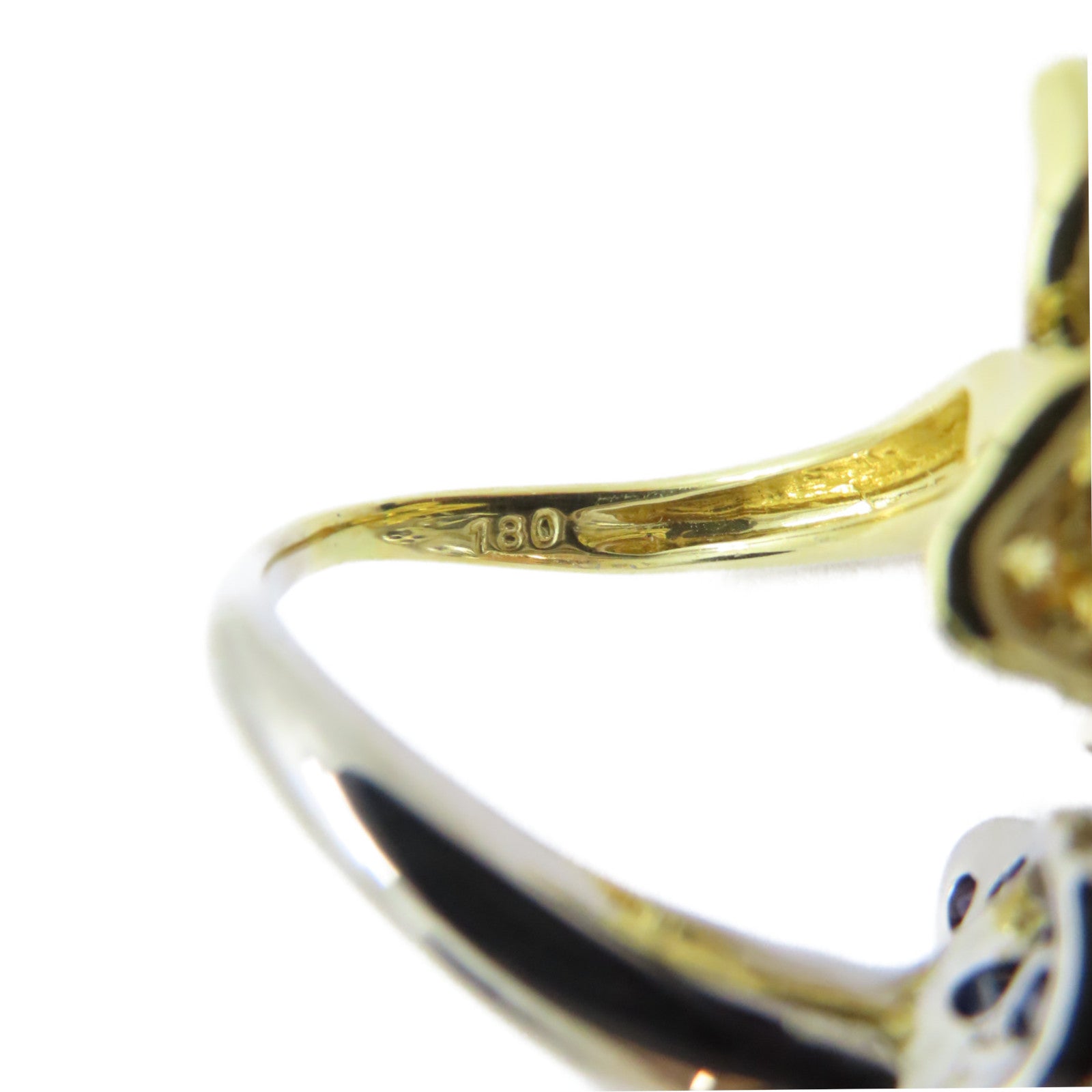 JEWELRY 【激減優惠】18K黃金/18K白金/1.8ct藍寶石/0.18ct鑽石Sapphire Ring戒指US#4.5