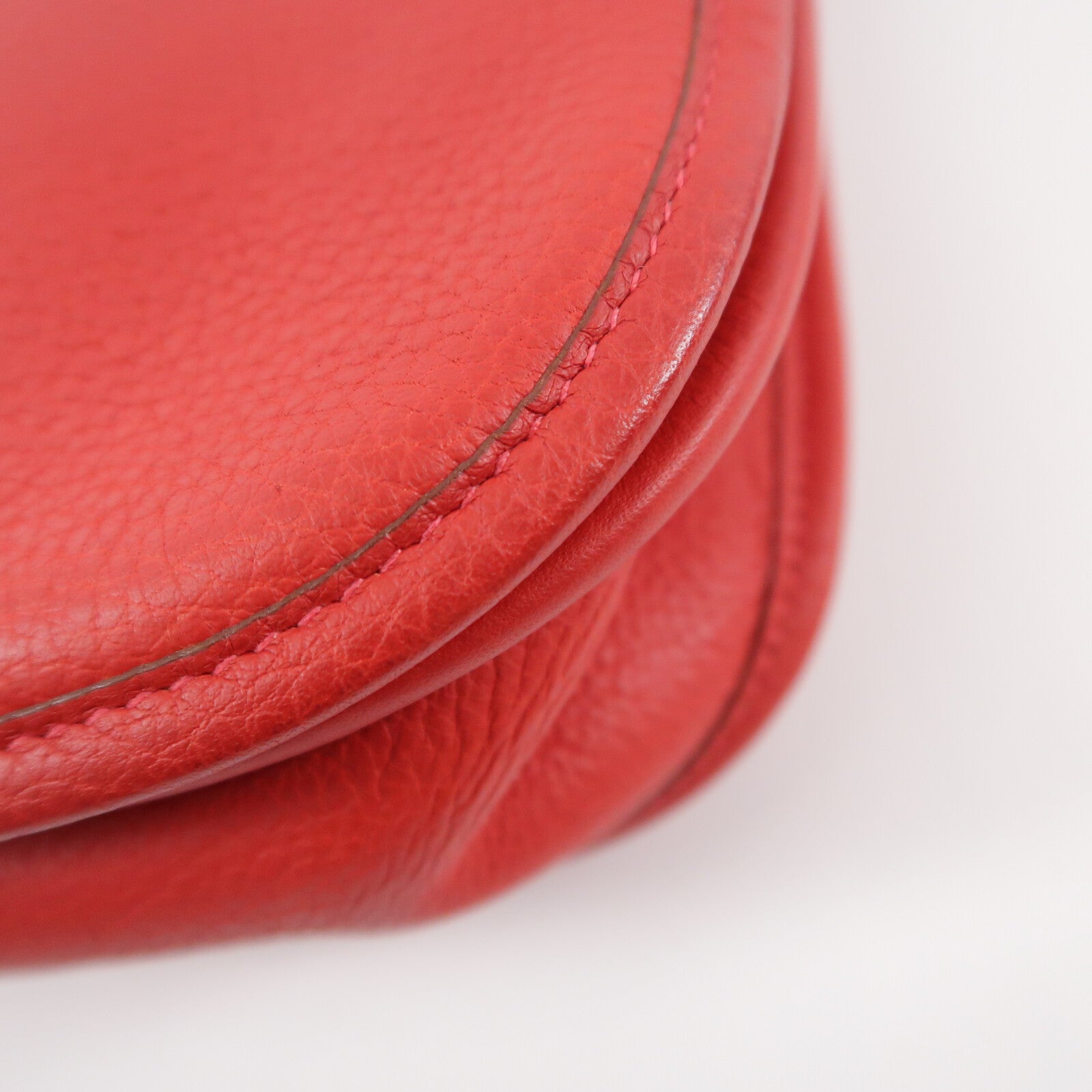 HERMES Clemence皮革Evelyne PM肩背袋Rouge Casaque