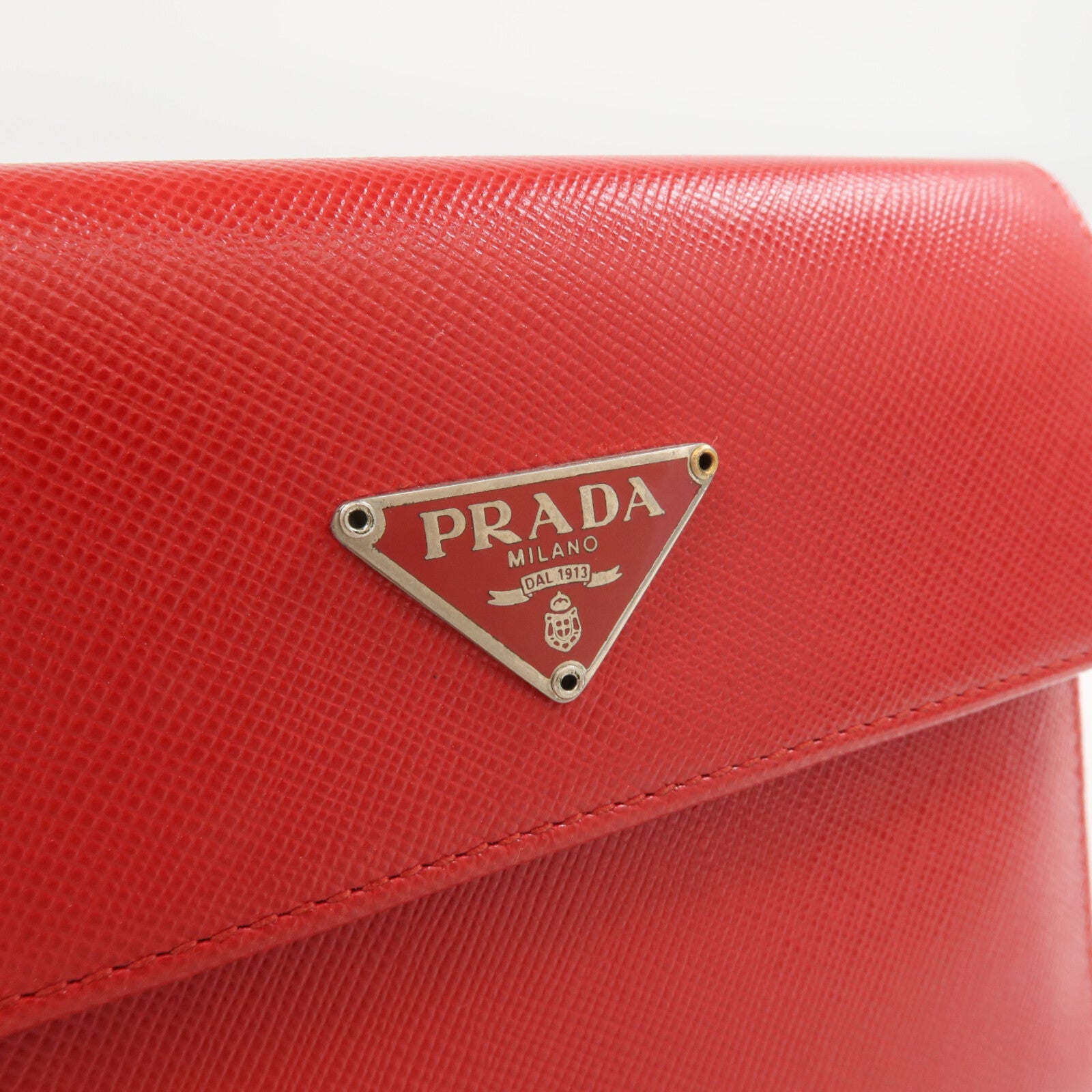 PRADA 牛皮皮革Fold Wallet錢包