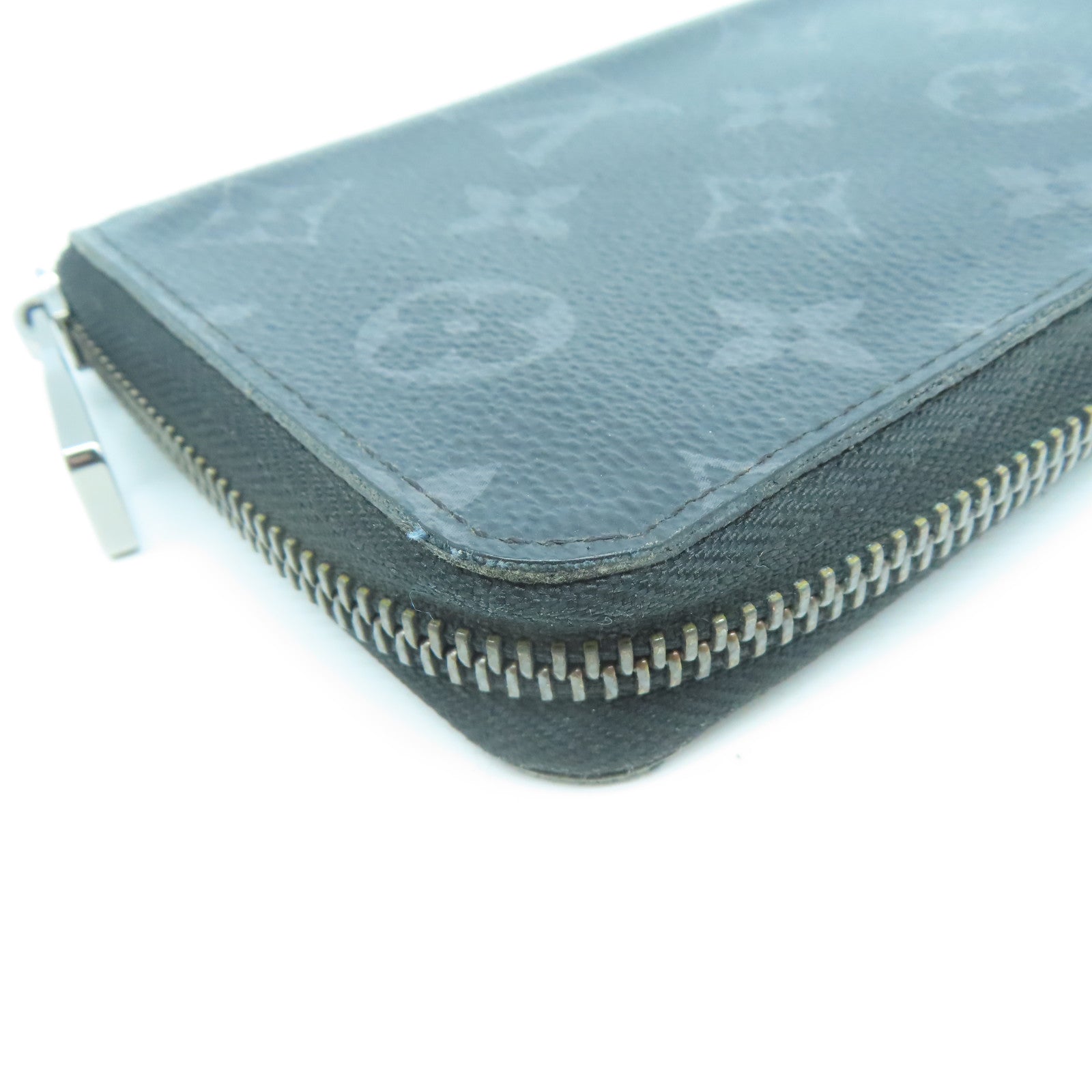 LOUIS VUITTON 【激減優惠】Monogram Eclipse Zippy Wallet Vertical銀扣長錢包黑色