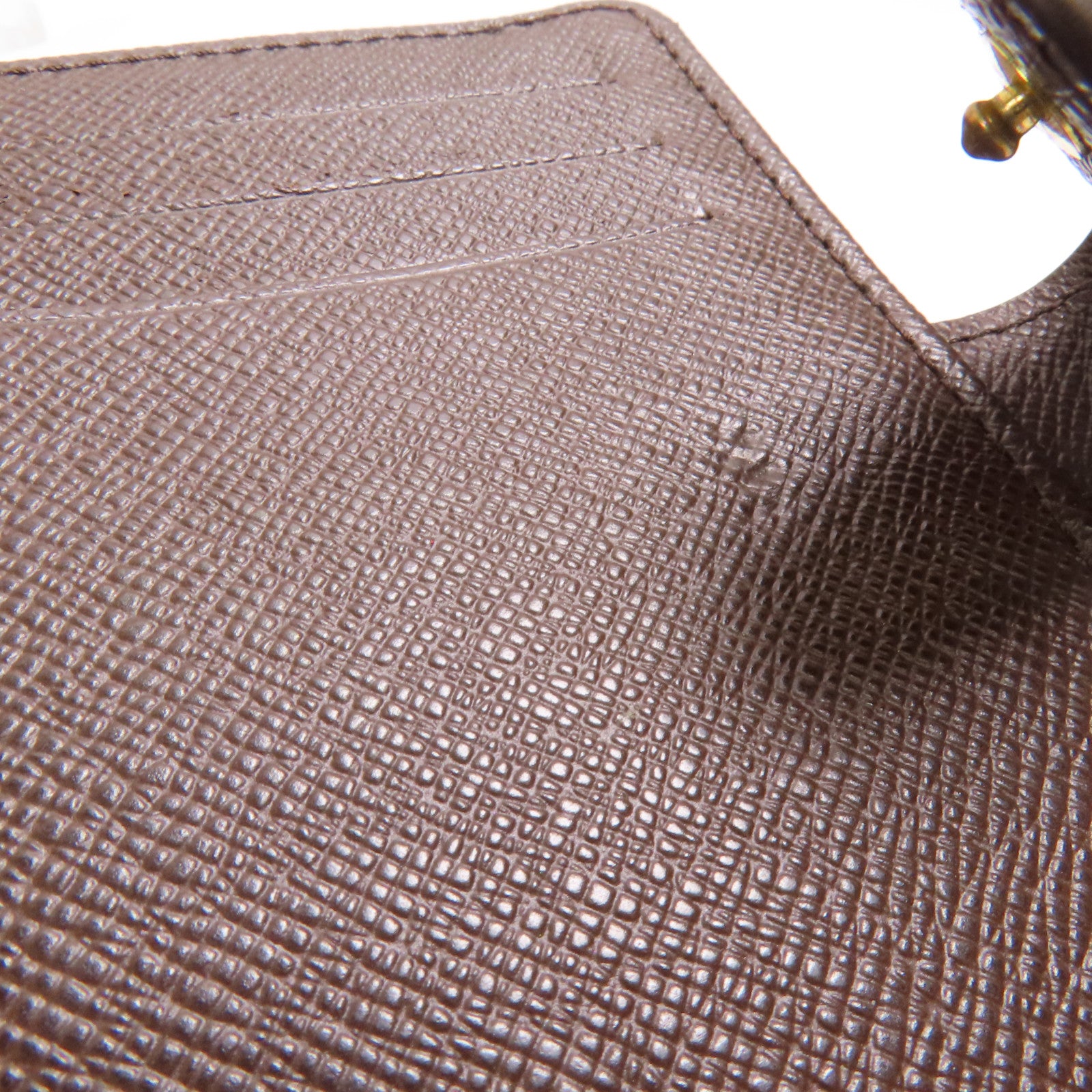 LOUIS VUITTON Damier Wallet金扣錢包