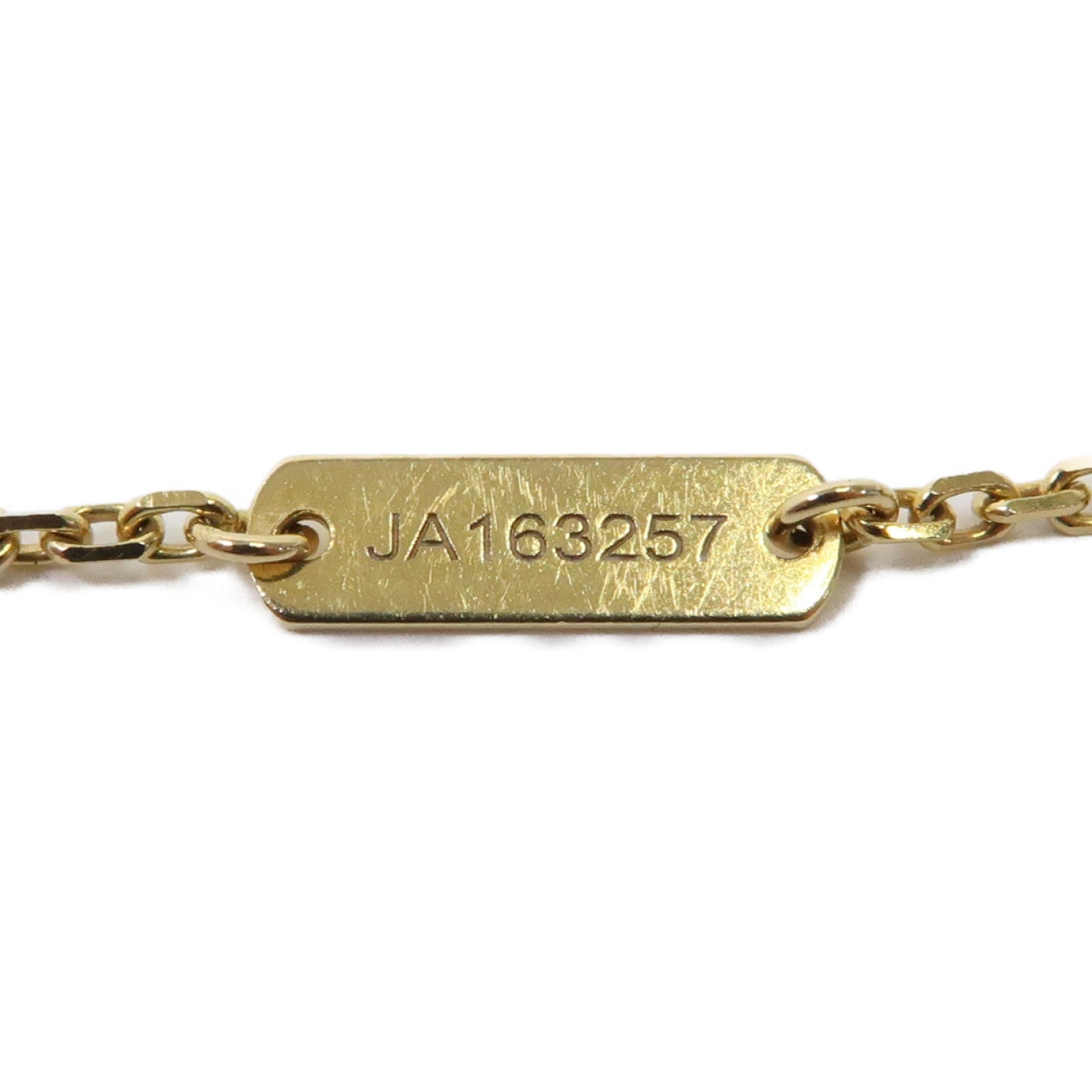 Van Cleef & Arpels 18K黃金/虎眼石Vintage Alhambra Pendant項鍊金色