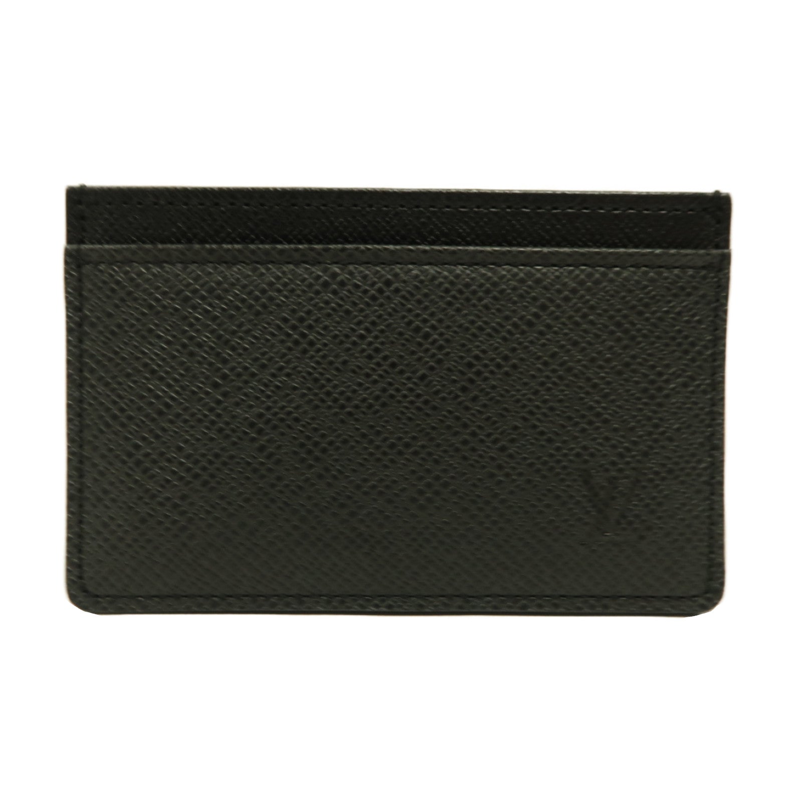 LOUIS VUITTON 【激減優惠】Taiga Porto Cal Sampur Card Holder卡片套黑色