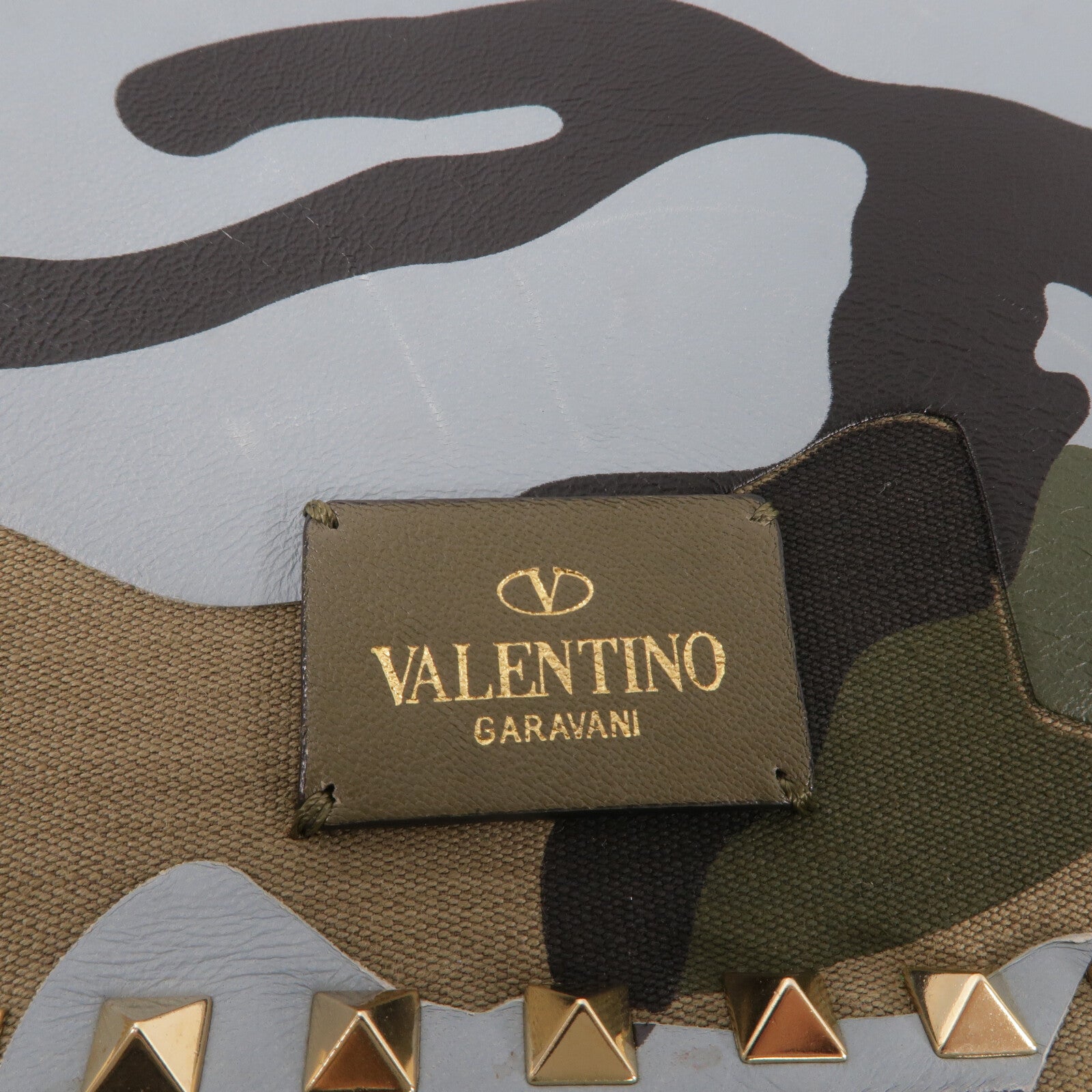 Valentino 牛皮皮革/帆布Pouch手拿包