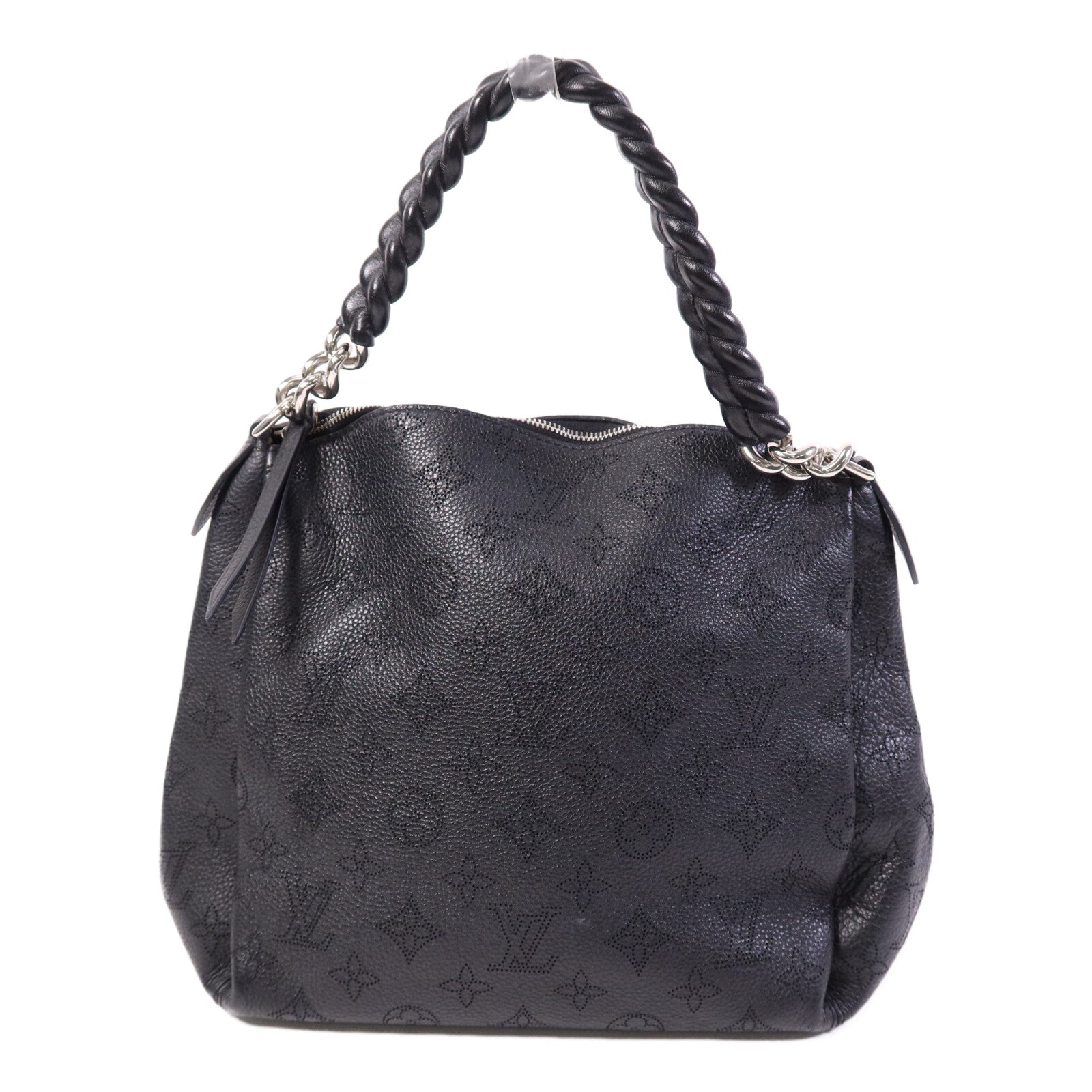 LOUIS VUITTON 【激減優惠】Monogram Mahina Babylone Chain BB銀扣肩背袋