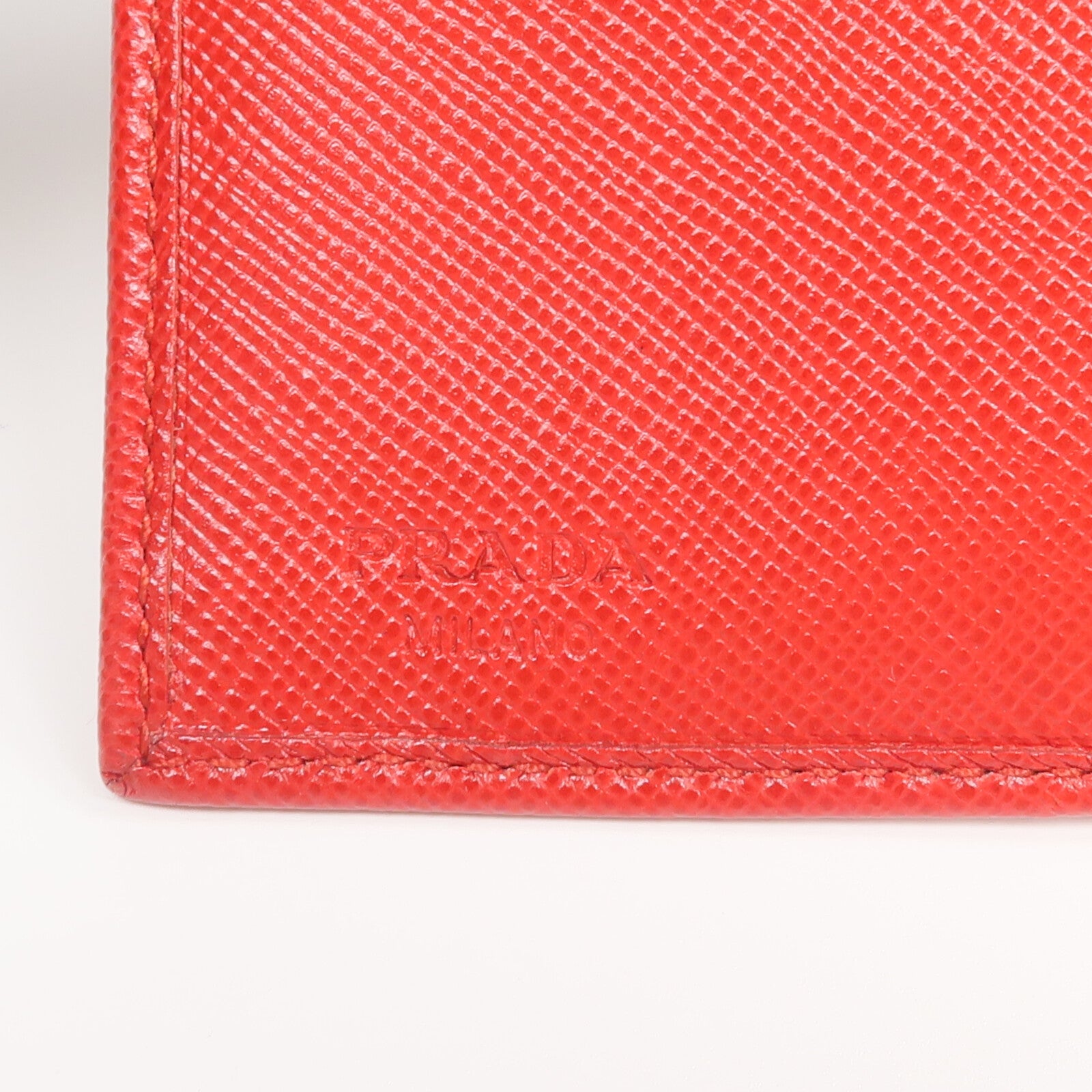 PRADA 牛皮皮革Fold Wallet錢包