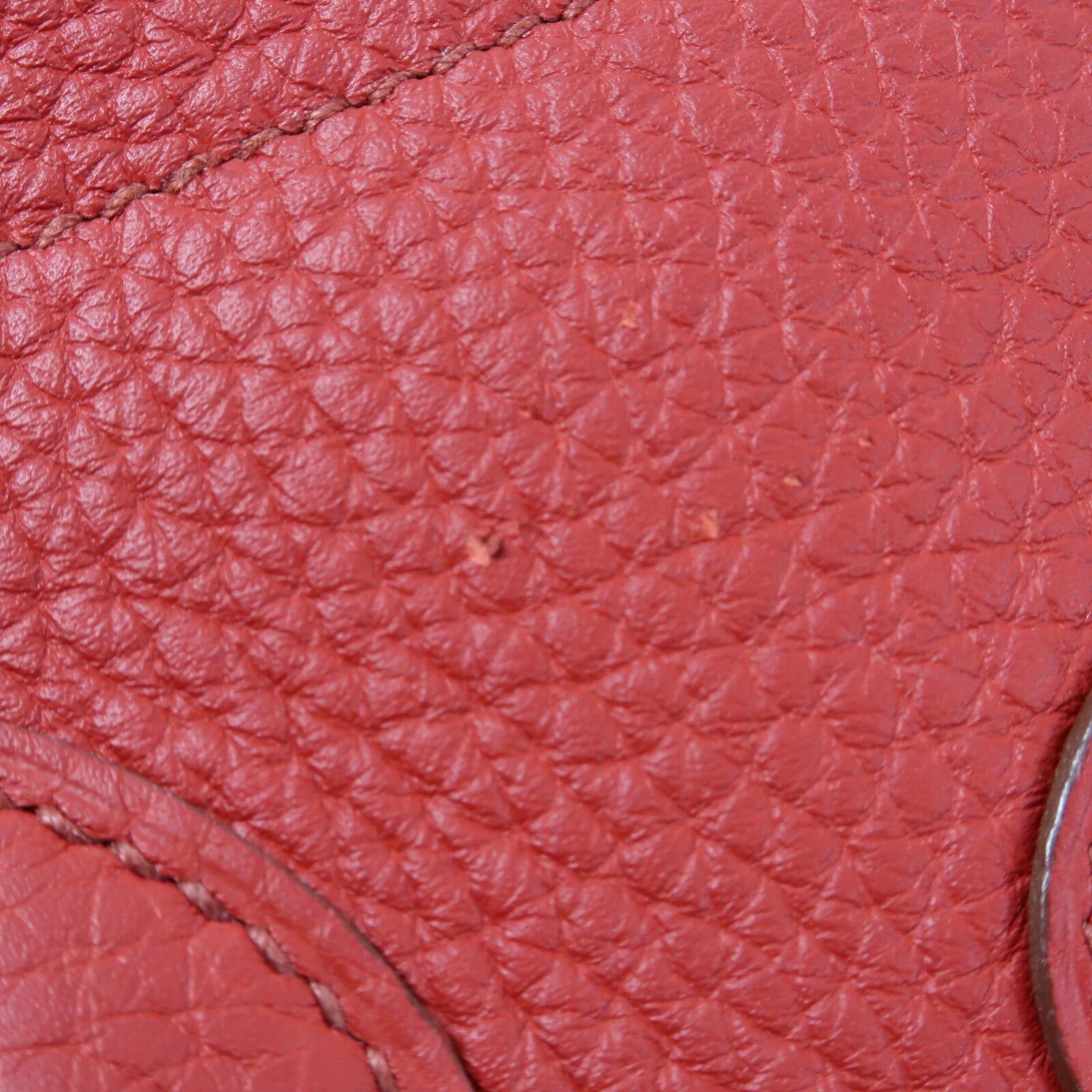 HERMES Clemence皮革Bolide 31手挽肩背兩用袋Rouge Casaque