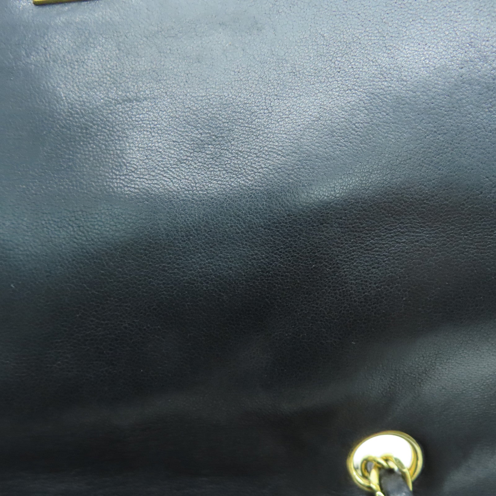 CHANEL 菱格羊皮皮革Chain Shoulder金扣肩背袋黑色