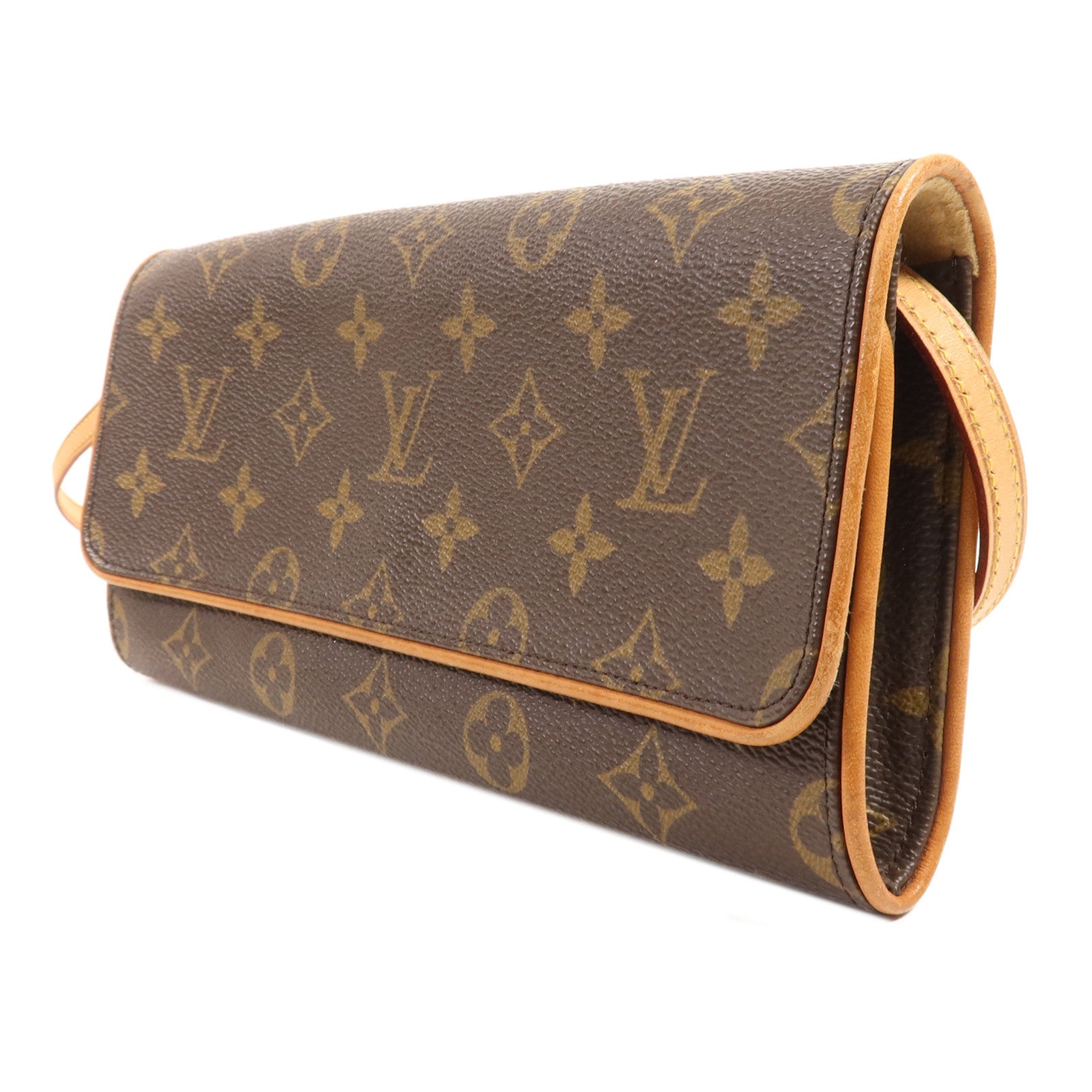 LOUIS VUITTON Monogram Pochette Twin GM金扣肩背袋