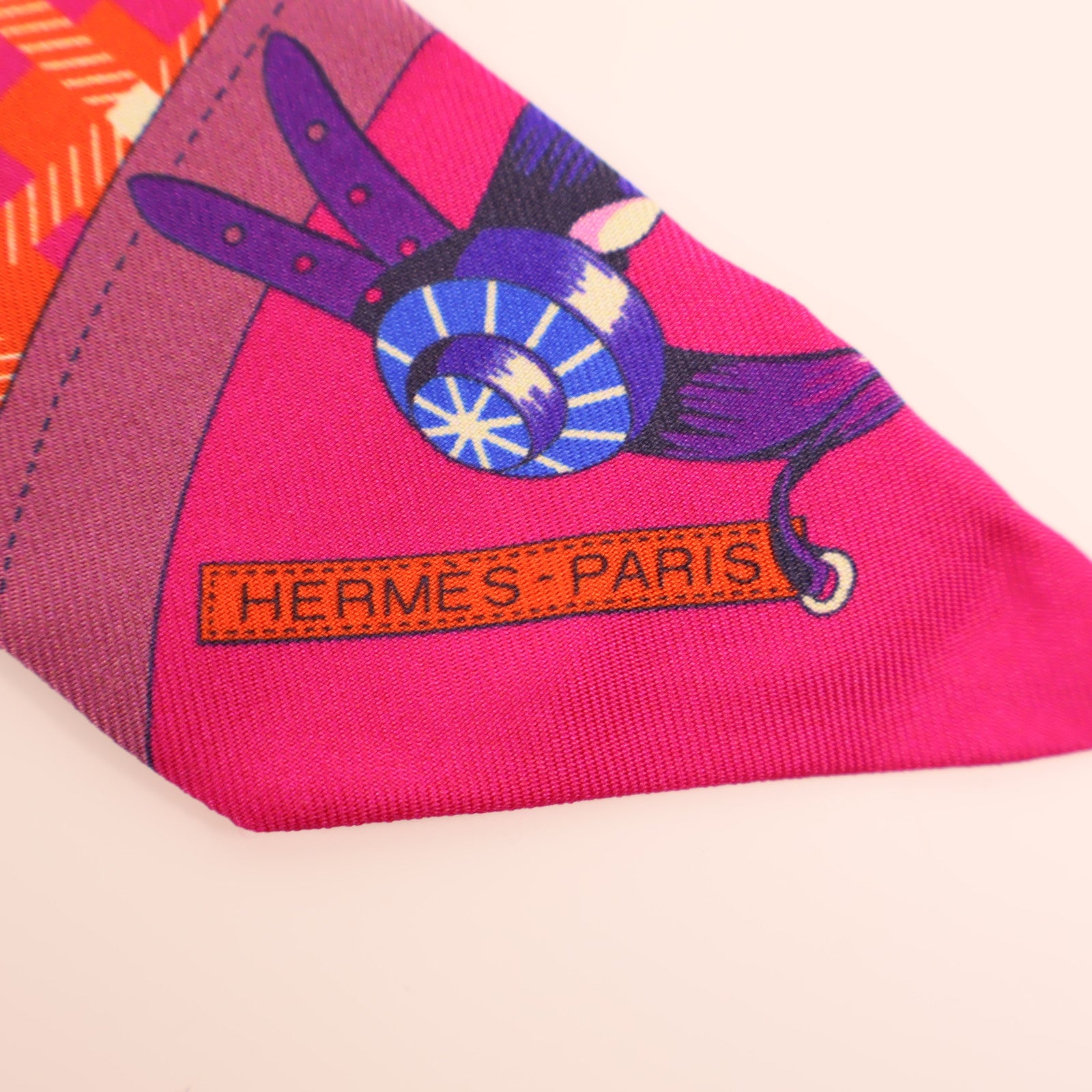 HERMES 絲質Twilly絲巾