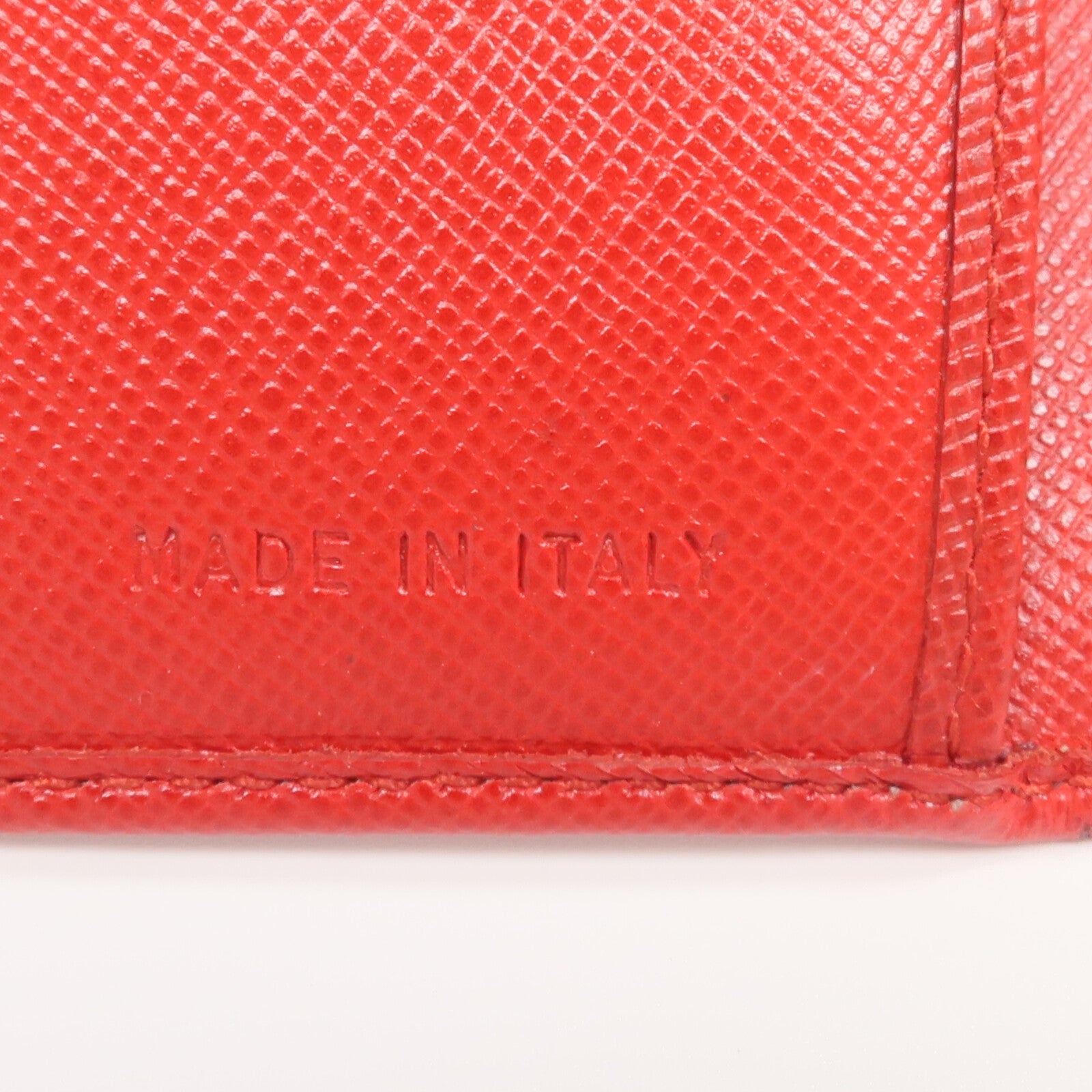 PRADA 牛皮皮革Fold Wallet錢包