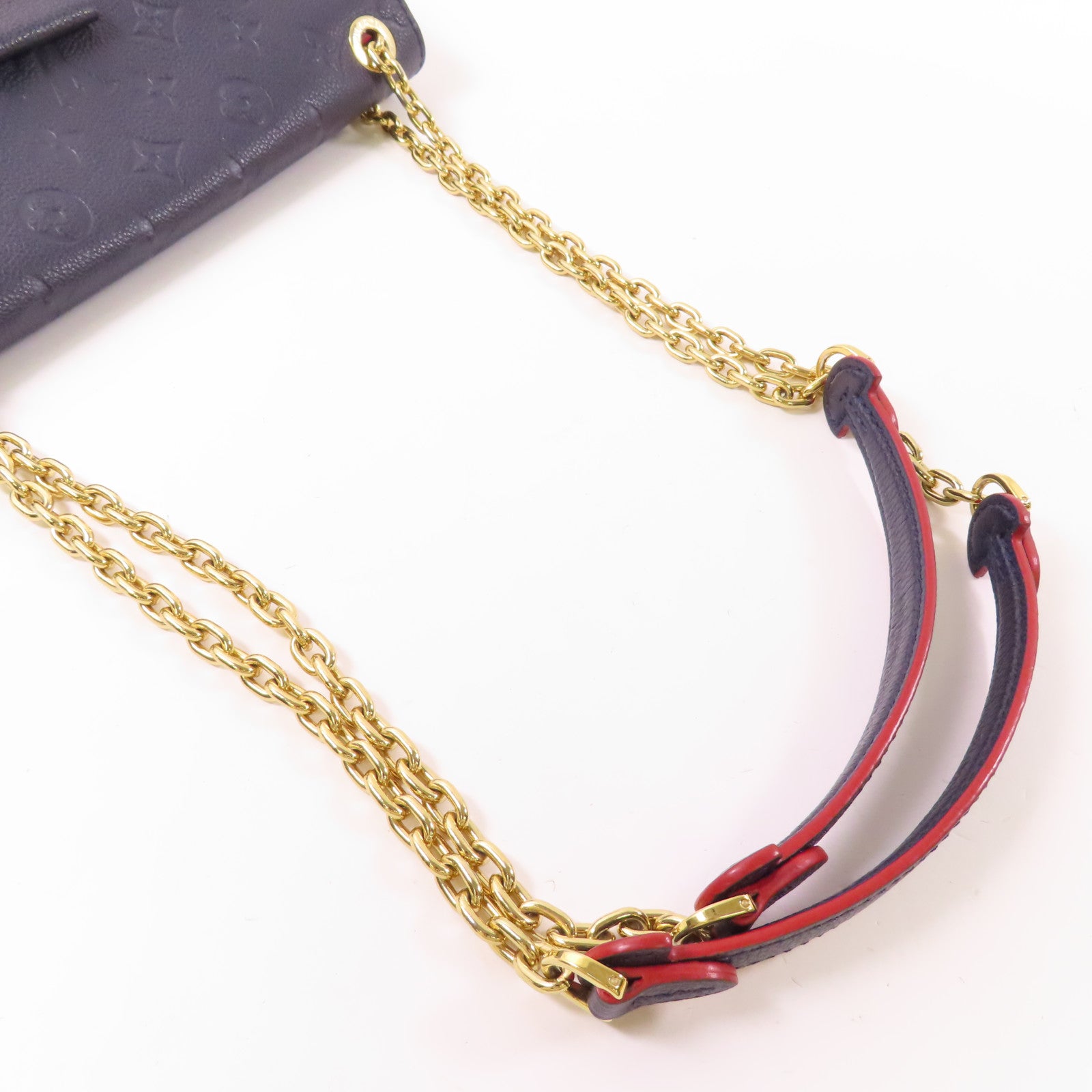 LOUIS VUITTON LV GHW Vavin PM Shoulder Bag M52271 Monogram Empreinte Navy