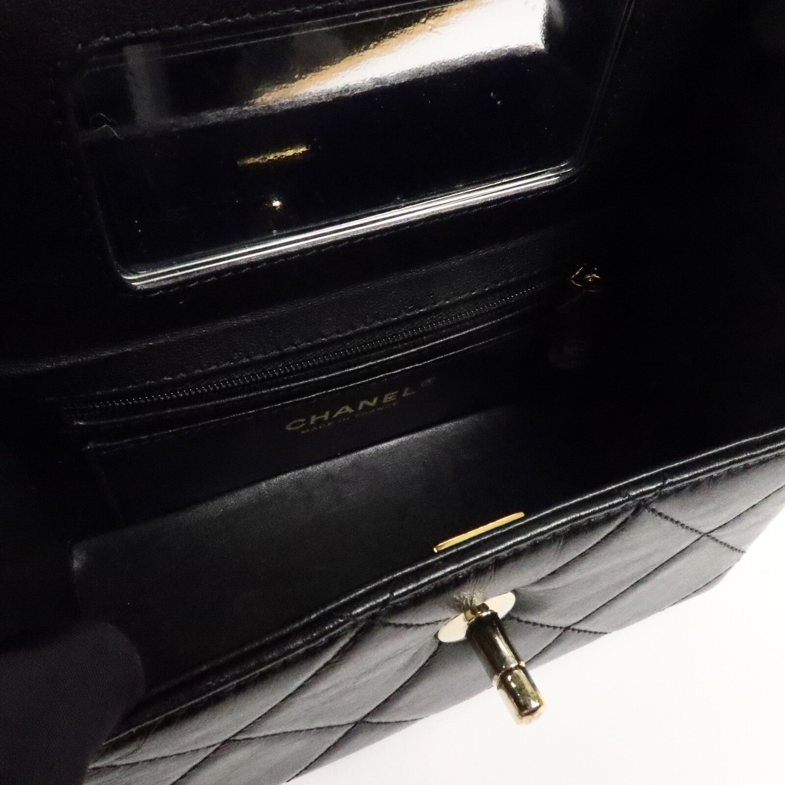 CHANEL 牛皮皮革Vanity Case手挽肩背兩用袋