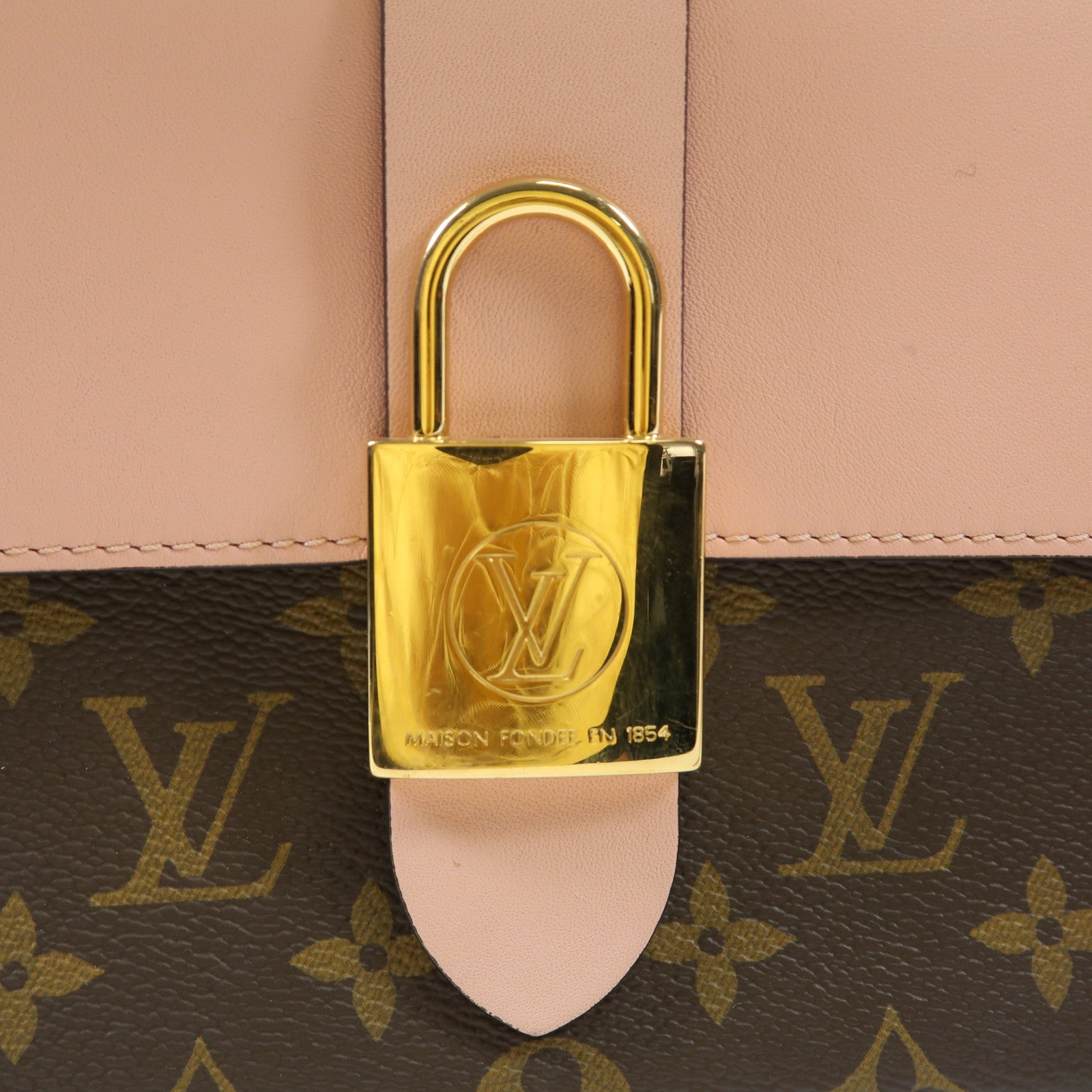 LOUIS VUITTON Monogram Locky BB金扣手挽肩背兩用袋