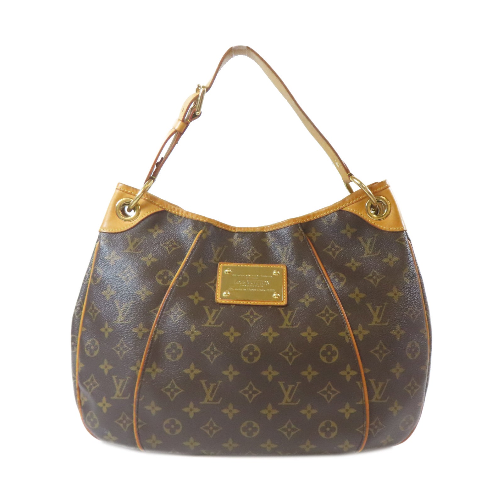 LOUIS VUITTON 【激減優惠】Monogram Galliera PM金扣肩背袋棕色