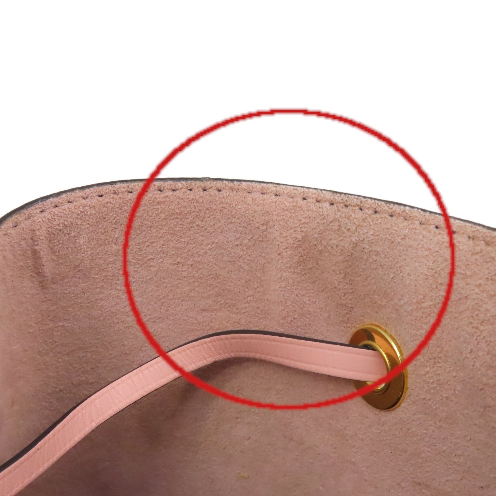 LOUIS VUITTON Monogram NeoNoe MM Shoulder Bag肩背袋啡色/粉紅色