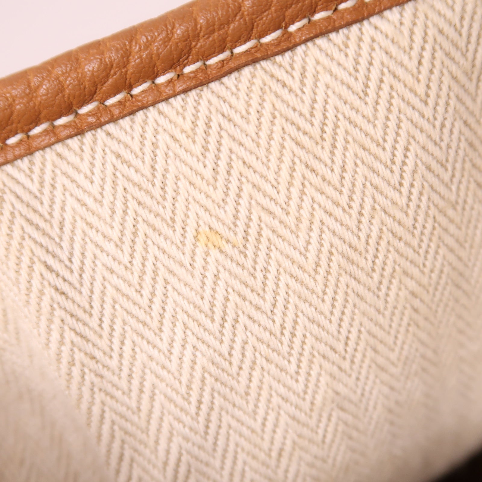 HERMES Negonda皮革Garden Party PM銀扣手挽袋Gold