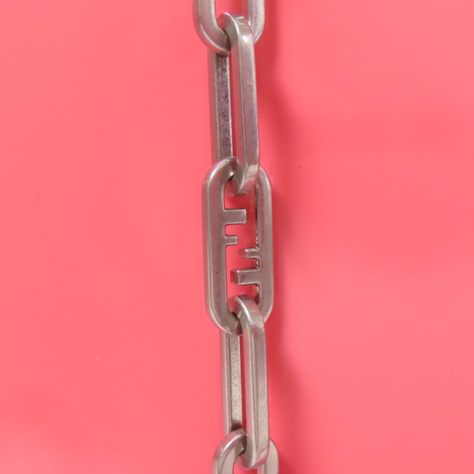 FENDI SHW Peekaboo Cut Shoulder Bag Leather Pink