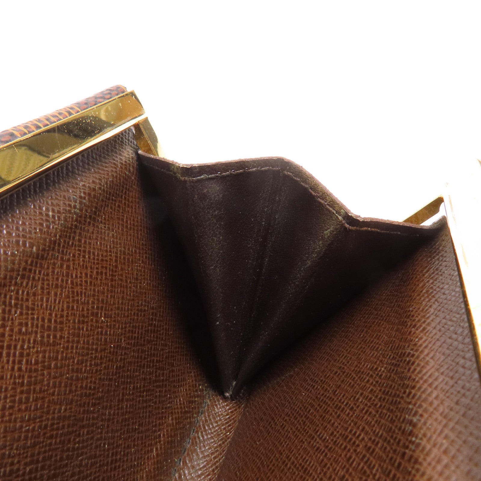 LOUIS VUITTON Damier Wallet金扣錢包
