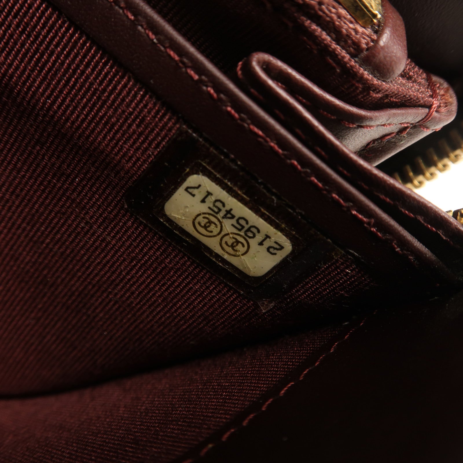 CHANEL 牛皮皮革Long Wallet金扣長錢包