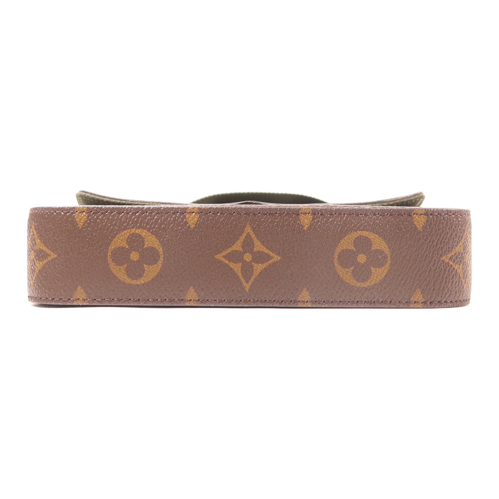 LOUIS VUITTON LV GHW Felicie Strap & Go Shoulder Bag M80091 Monogram Brown/Green