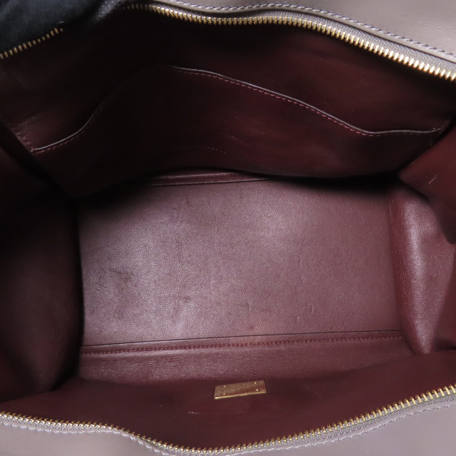 CELINE 牛皮皮革/麂皮皮革Trapeze金扣手挽肩背兩用袋