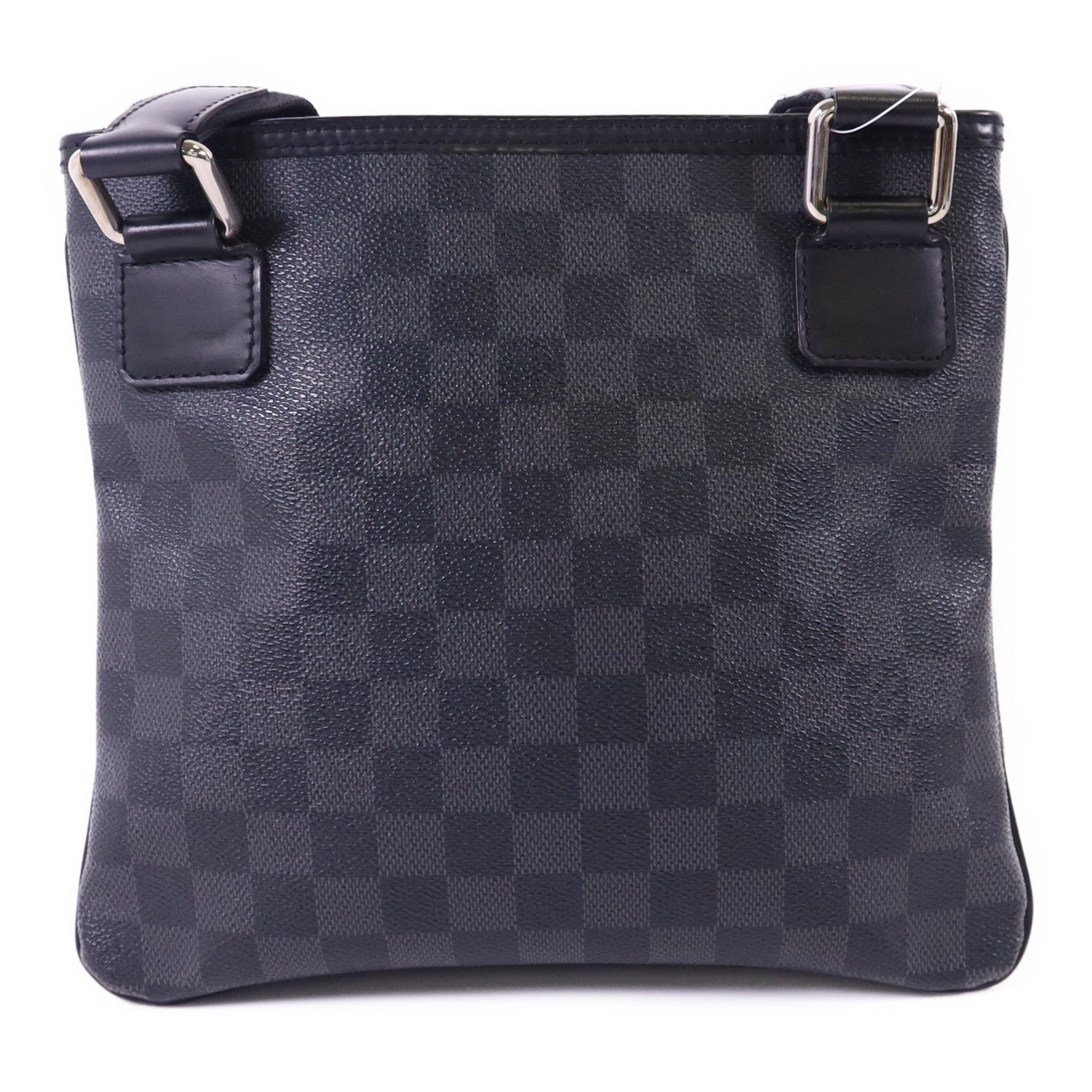LOUIS VUITTON Damier Graphite Thomas銀扣肩背袋