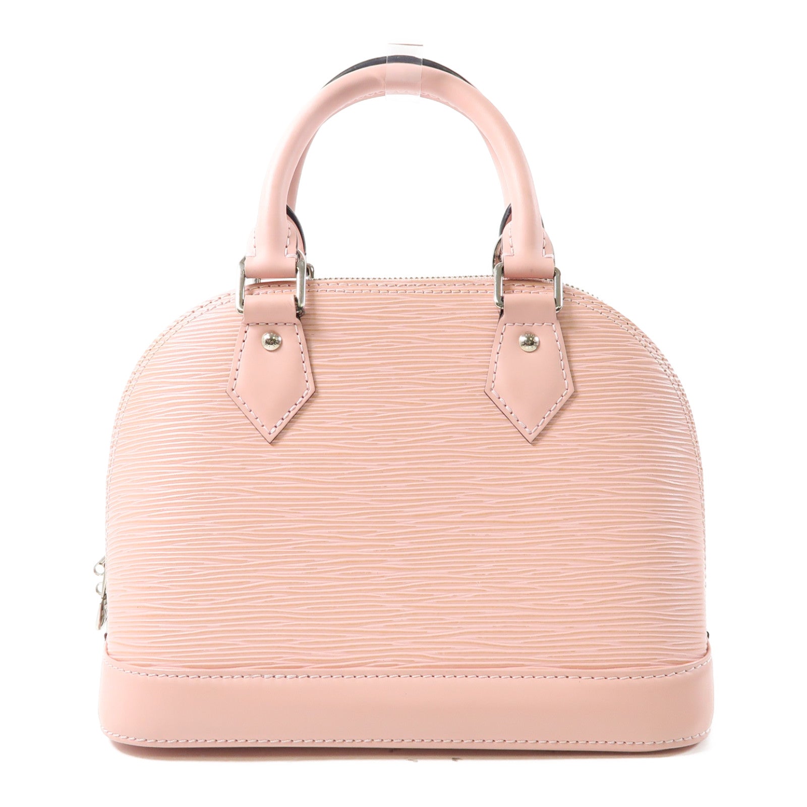 LOUIS VUITTON Epi Alma BB銀扣手挽肩背兩用袋粉紅色