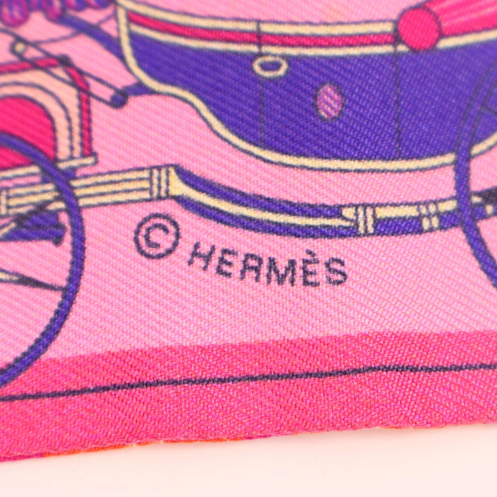 HERMES 絲質Twilly絲巾
