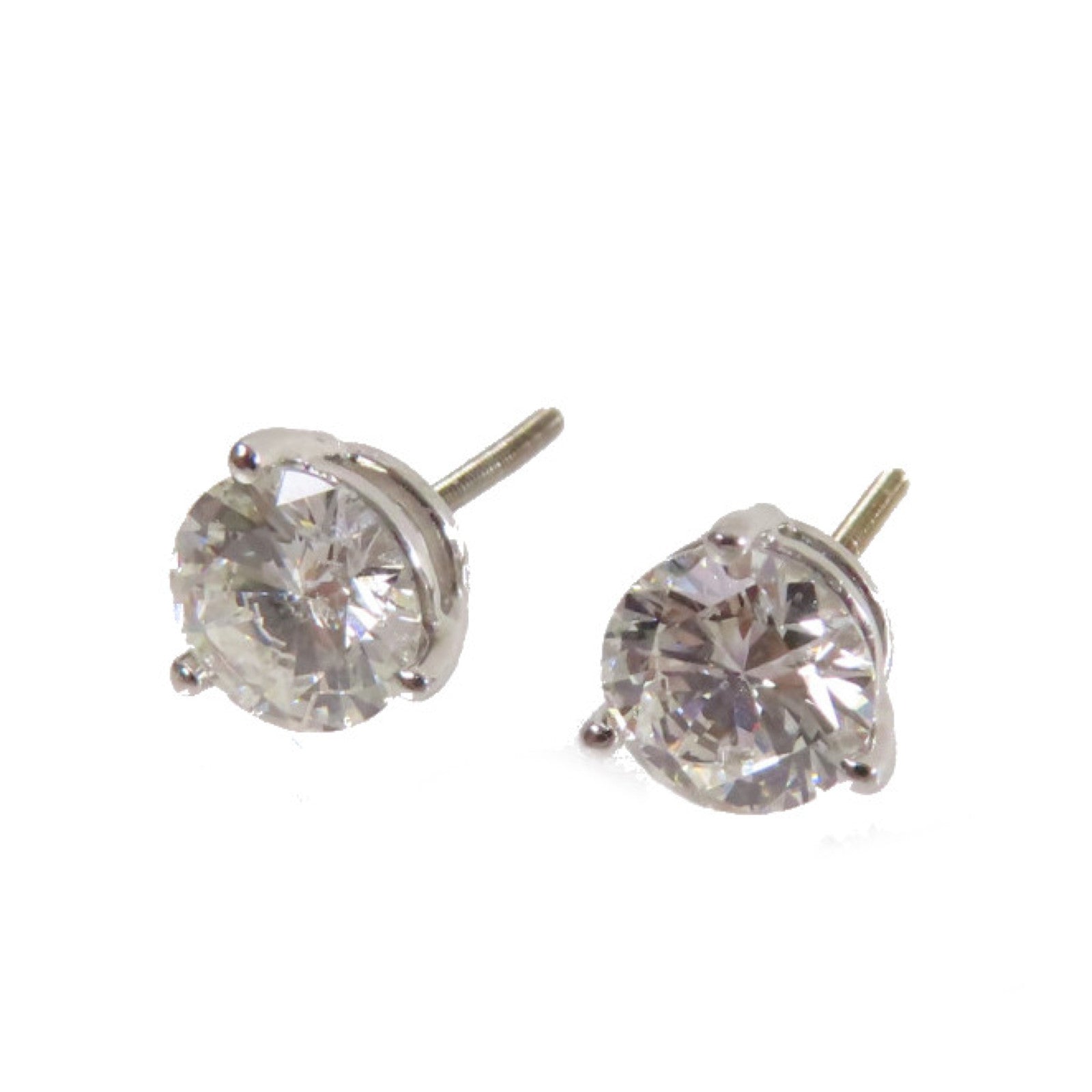 JEWELRY 14K白金/0.76ct/0.72ct鑽石Diamond Earrings耳環
