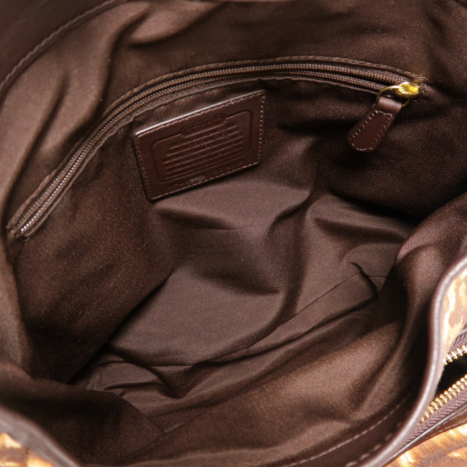 COACH 帆布Shoulder Bag金扣肩背袋