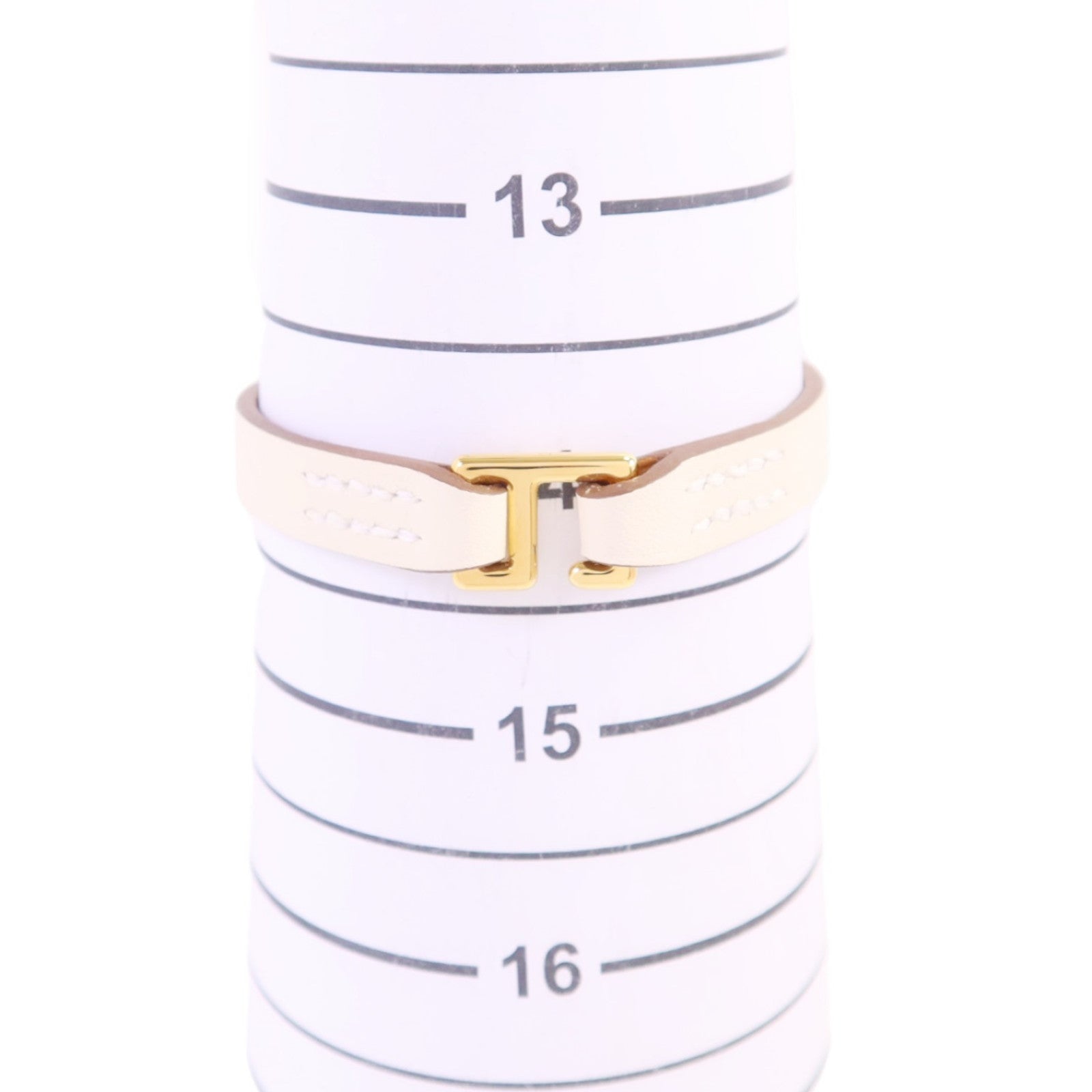 HERMES Swift皮革Mini Rivale Bracelet金扣手鏈
