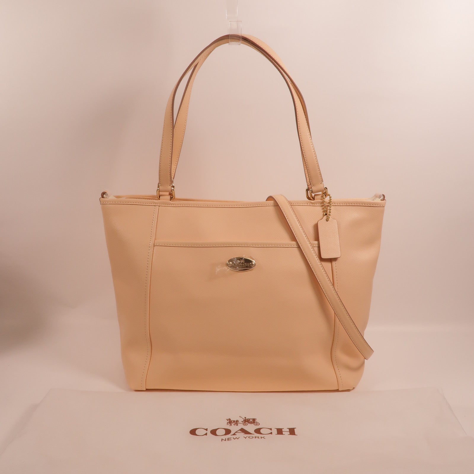 COACH 牛皮皮革2 Way Shoulder手挽肩背兩用袋