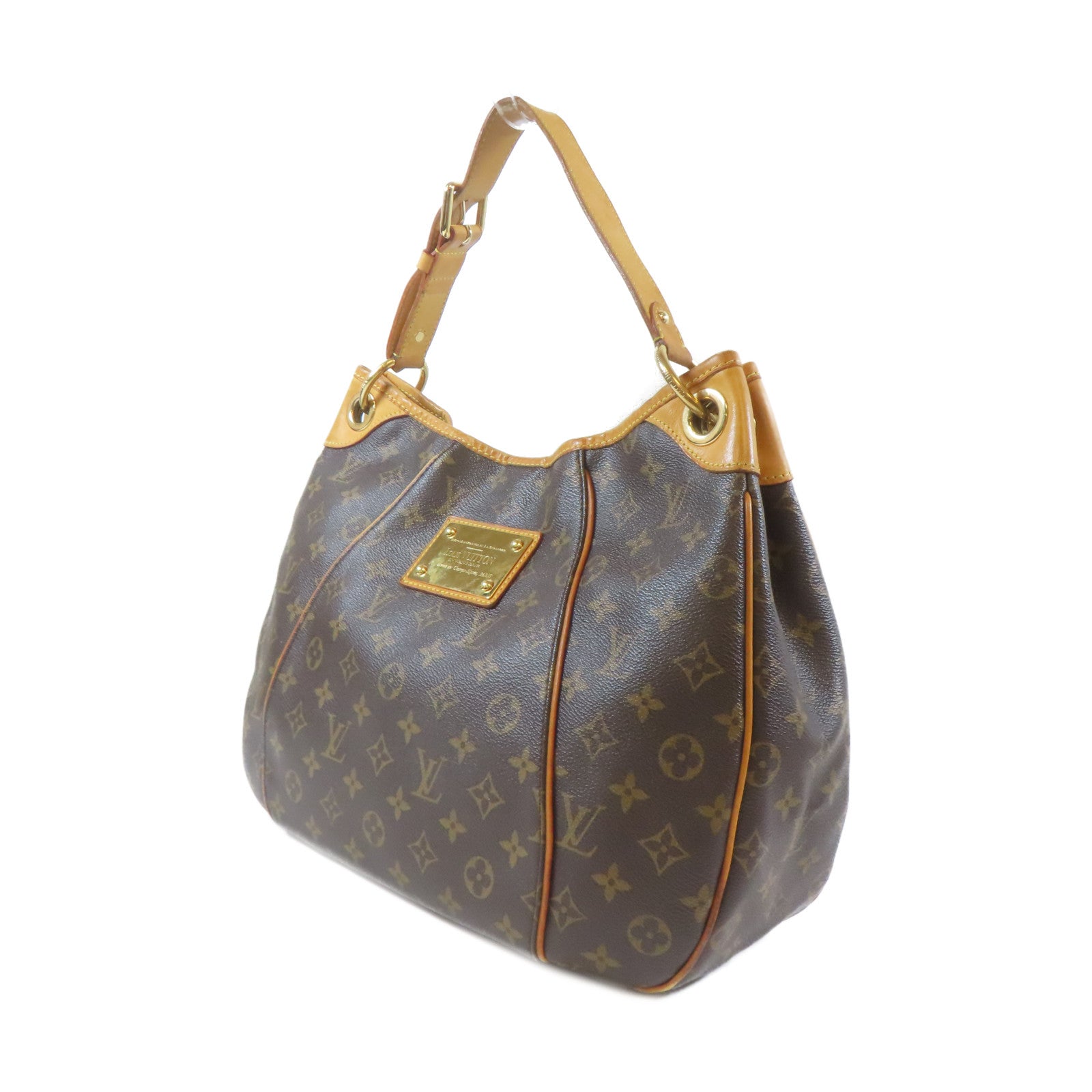 LOUIS VUITTON 【激減優惠】Monogram Galliera PM金扣肩背袋棕色