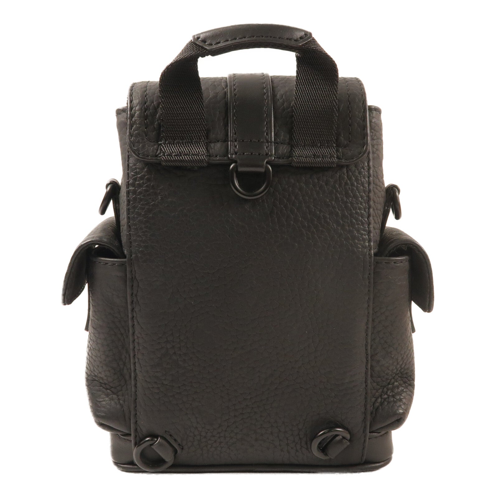 LOUIS VUITTON Monogram Taurillon Nano Christopher手挽肩背兩用袋