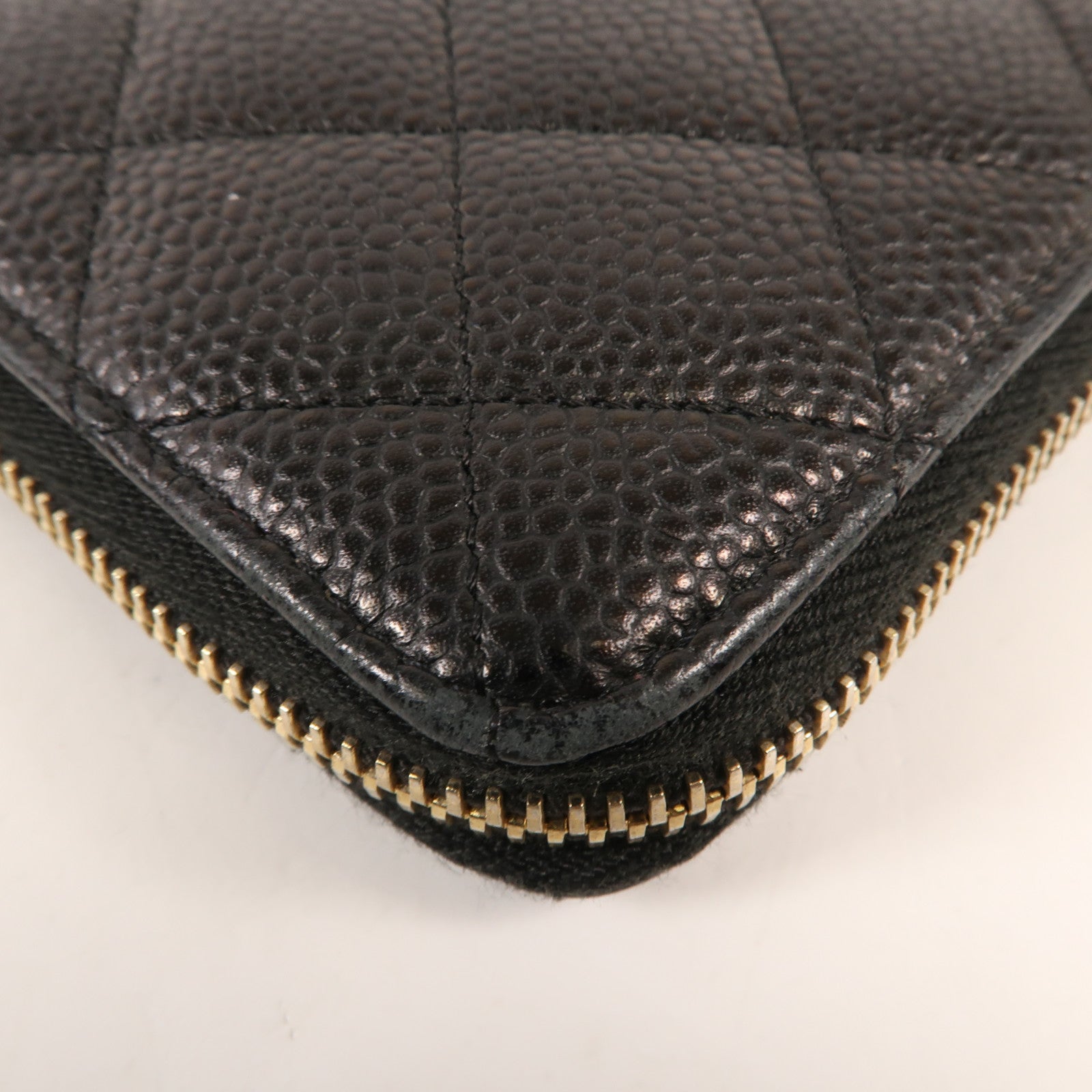 CHANEL 牛皮皮革Long Wallet金扣長錢包