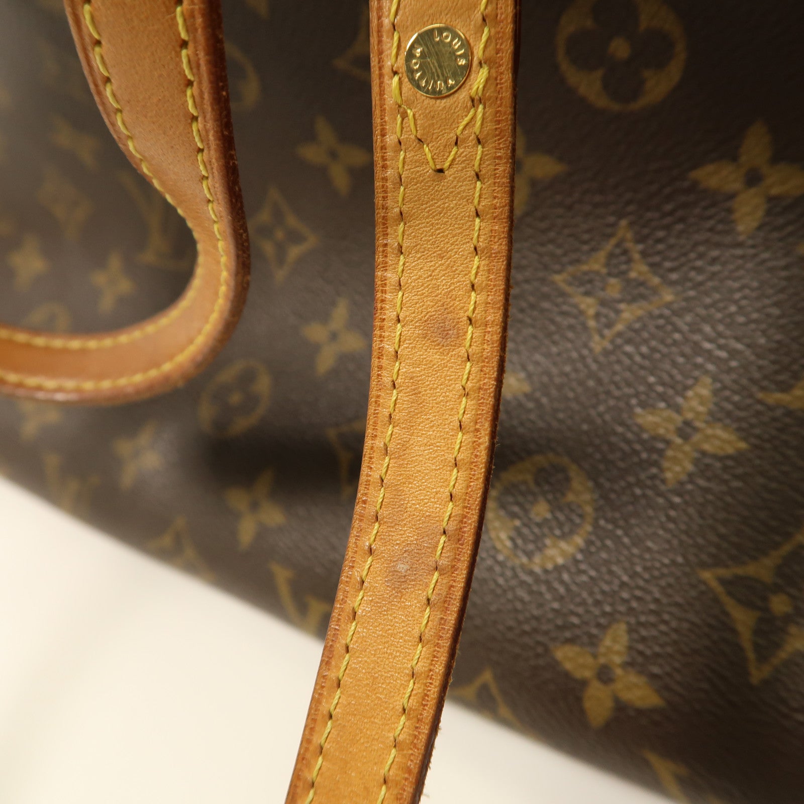 LOUIS VUITTON Monogram Montorgueil PM金扣肩背袋棕色