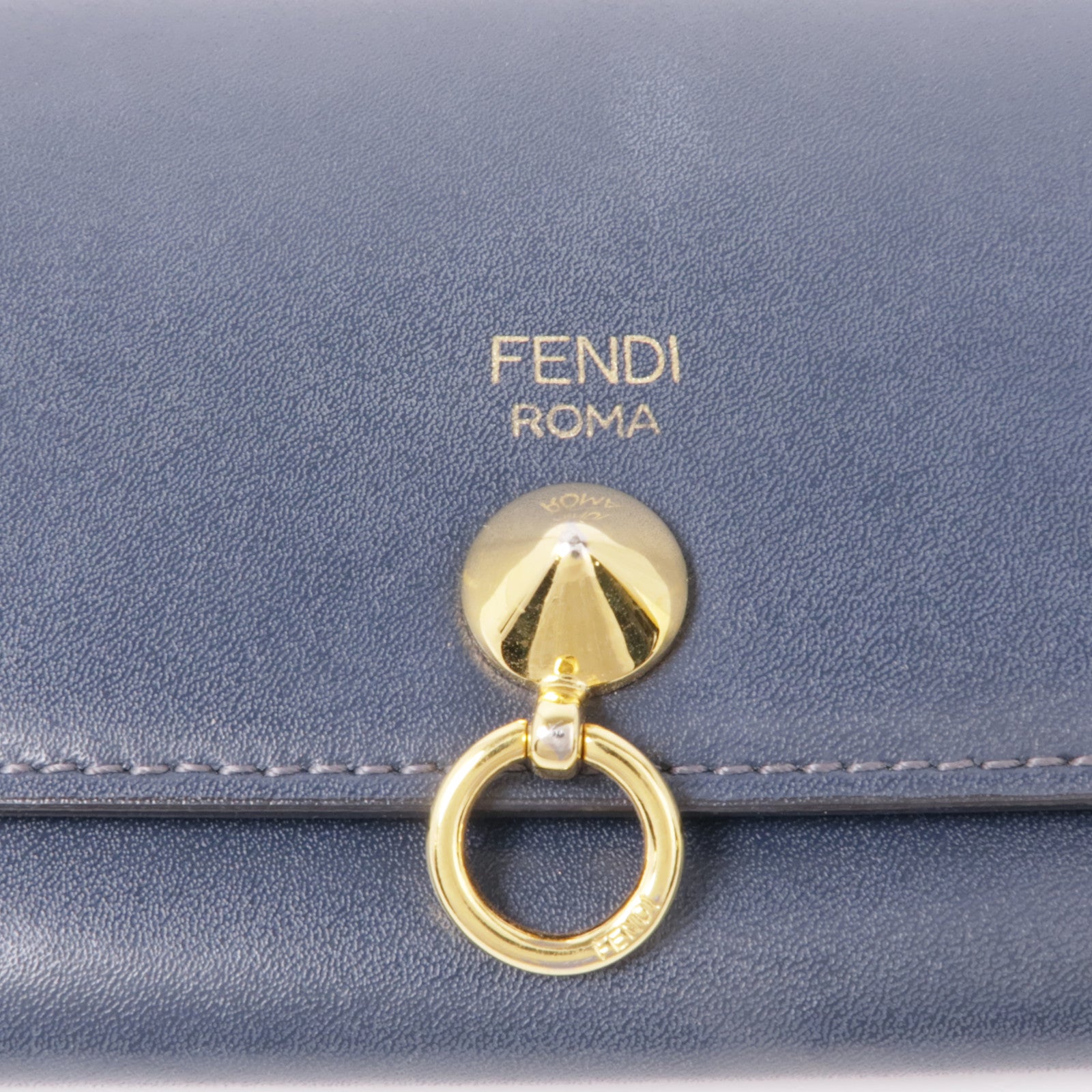 FENDI 牛皮皮革Wallet金扣長錢包