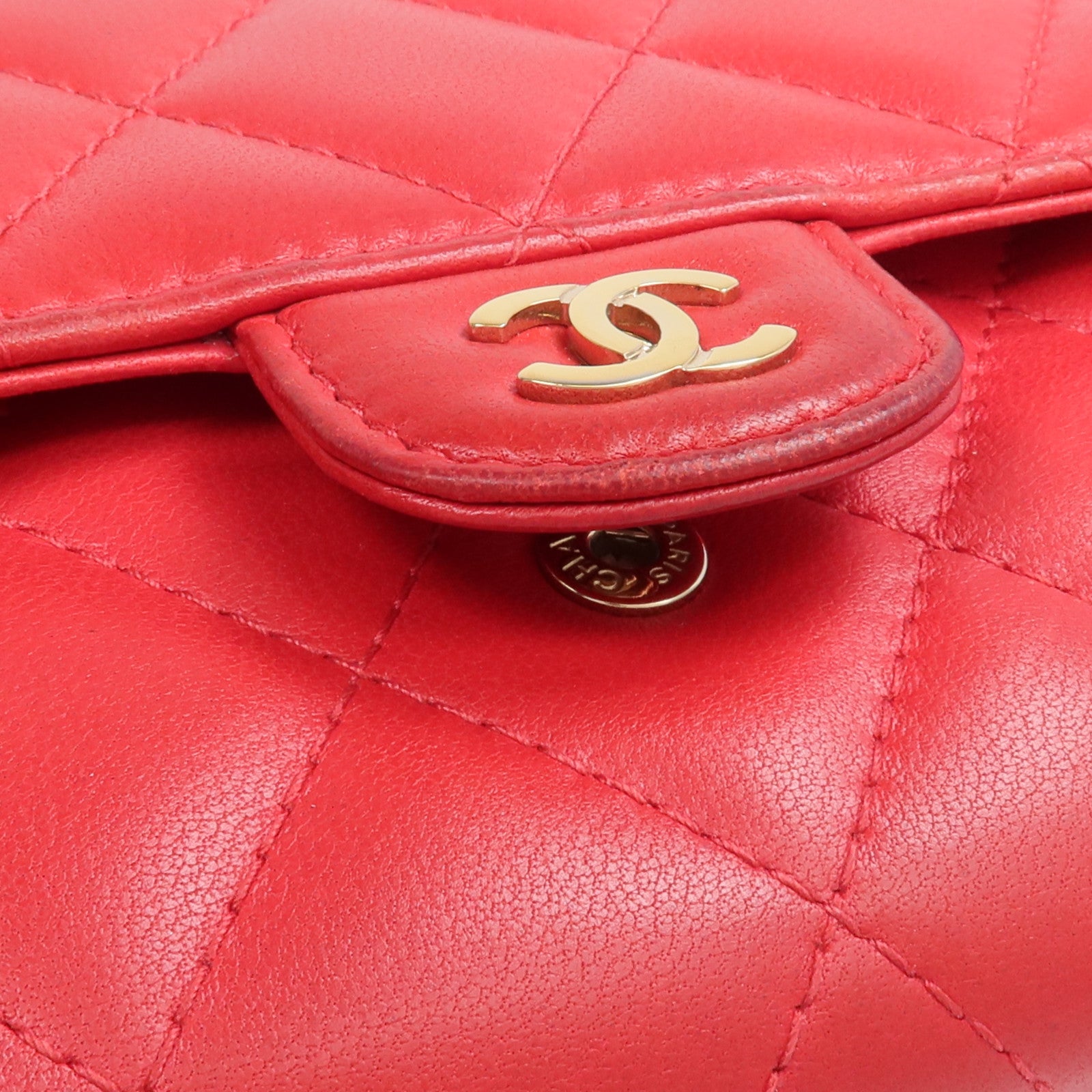 CHANEL 羊皮皮革Classic Long Flap Wallet金扣長錢包