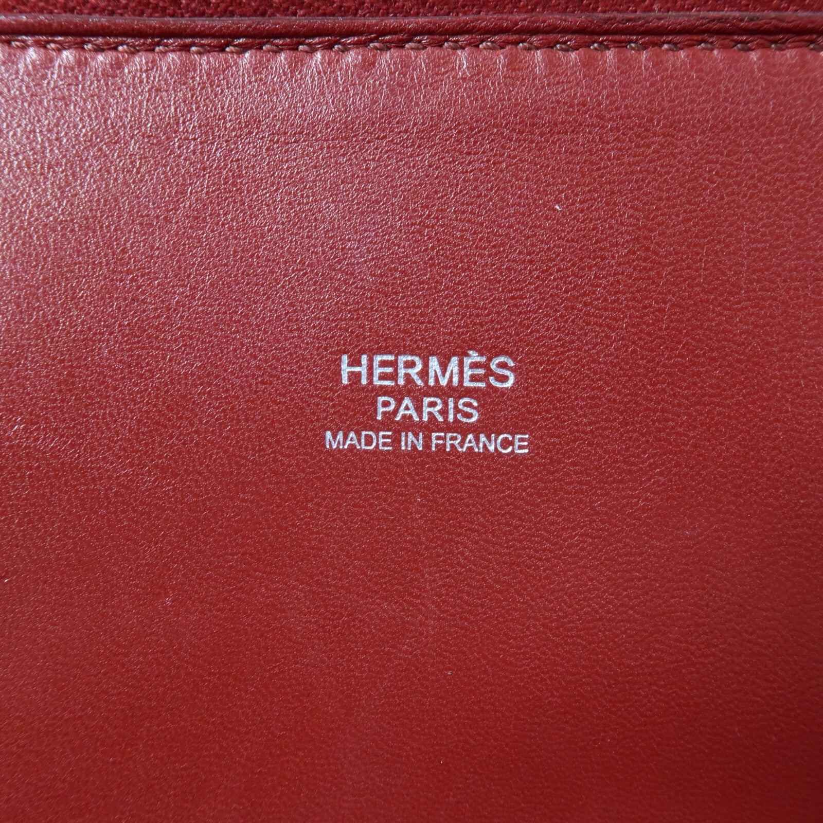 HERMES Clemence皮革Bolide 31手挽肩背兩用袋Rouge Casaque