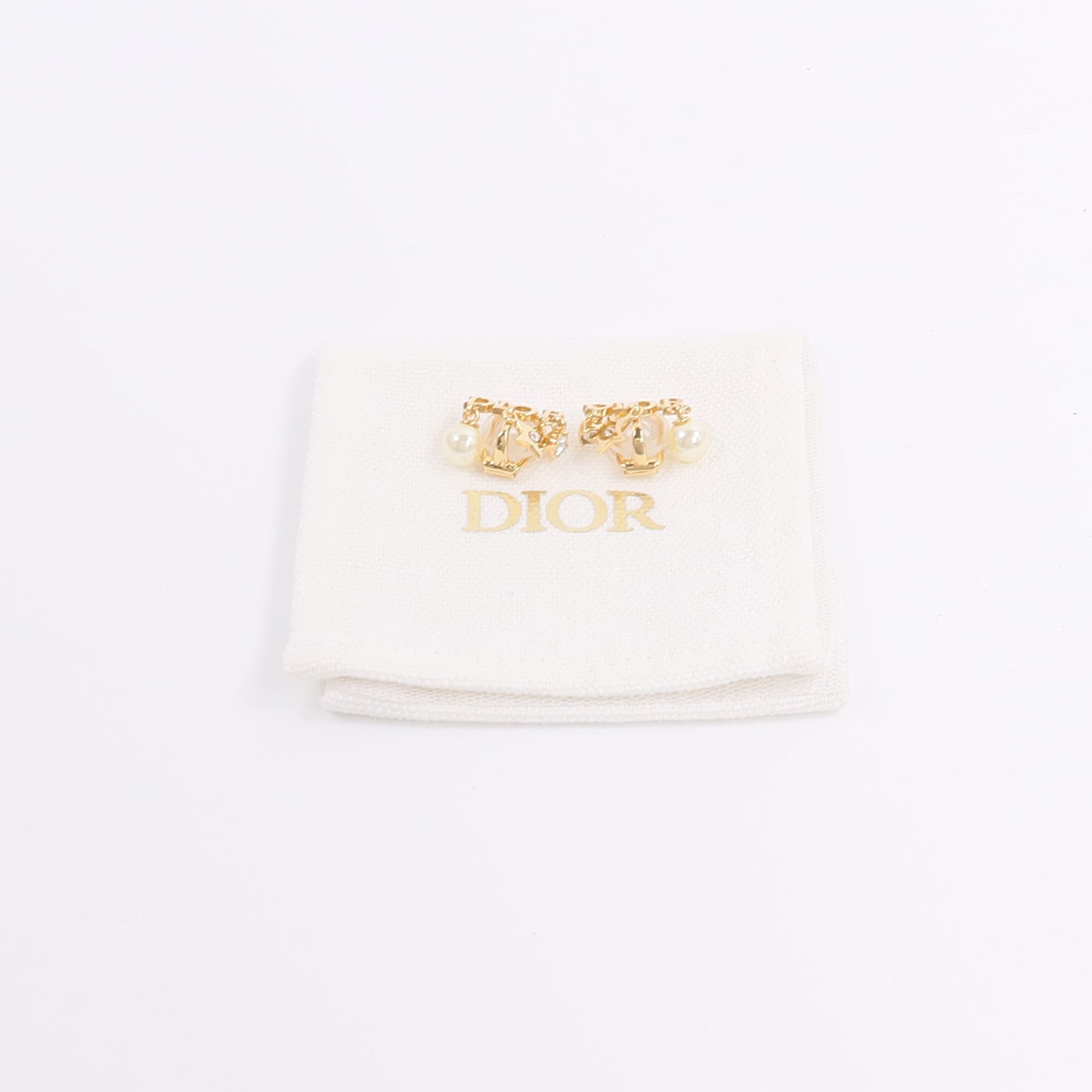 Dior 金屬/樹脂/水晶Evolution Clip-On Earrings耳環