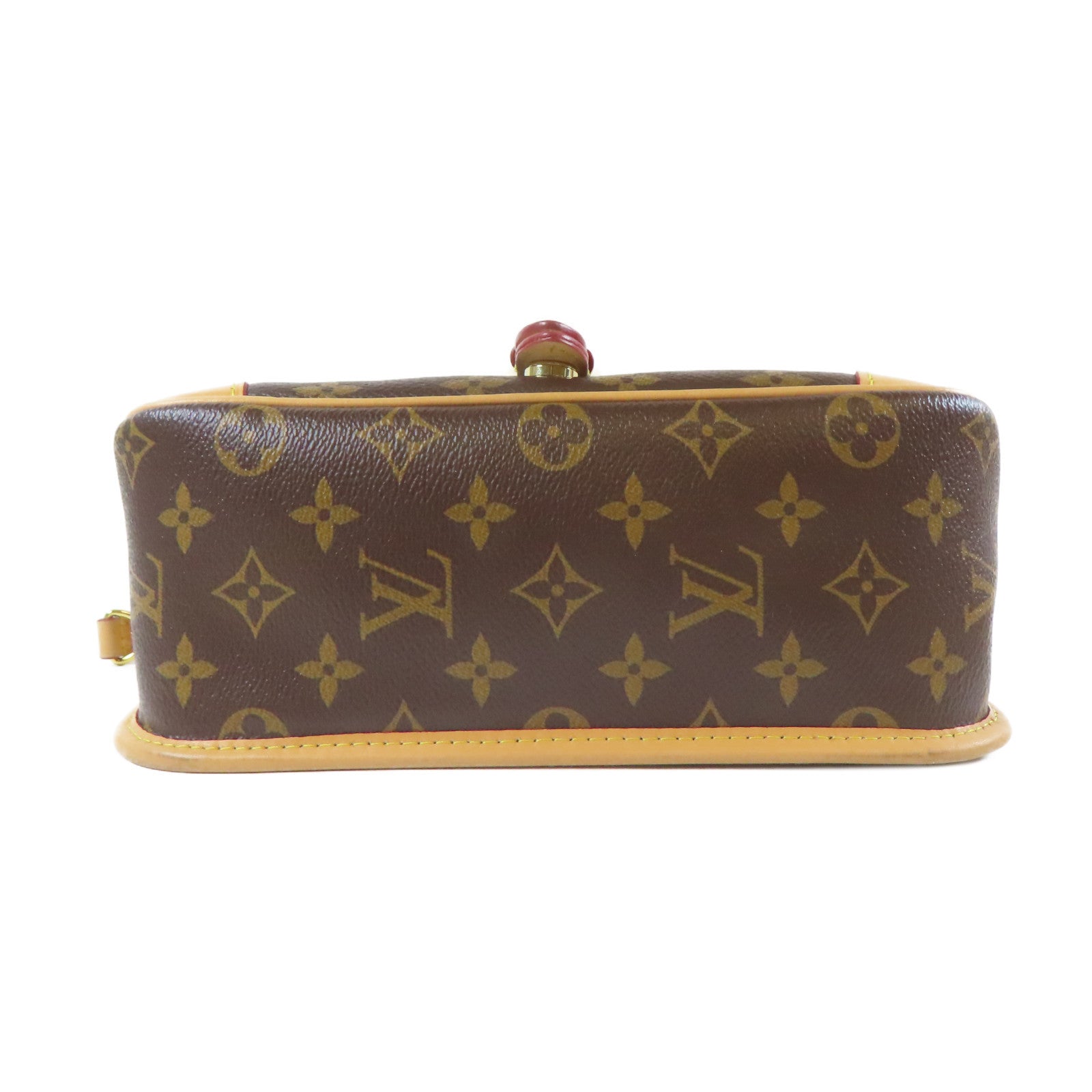 LOUIS VUITTON Monogram Diane金扣手挽肩背兩用袋啡色