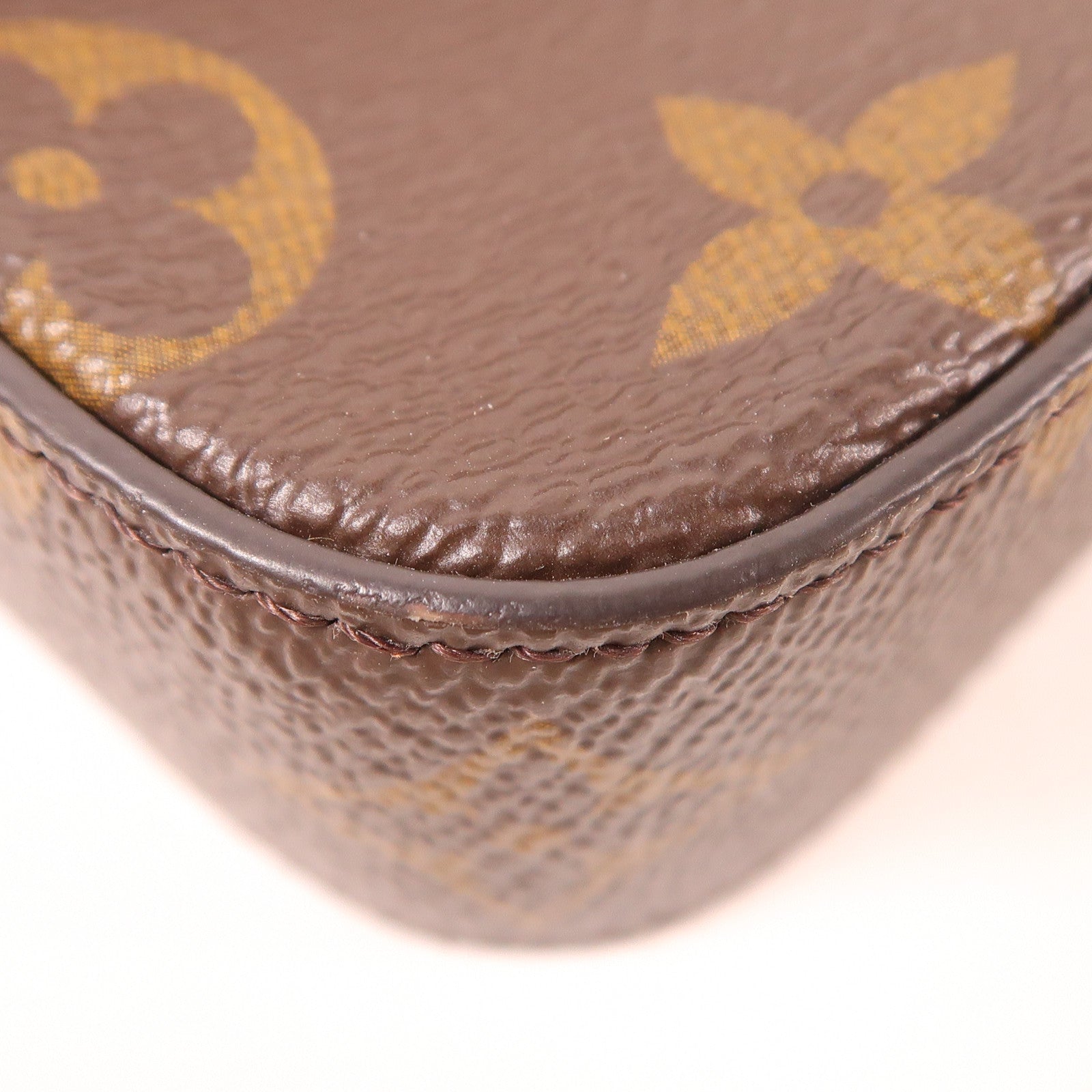 LOUIS VUITTON LV GHW Felicie Strap & Go Shoulder Bag M80091 Monogram Brown/Green