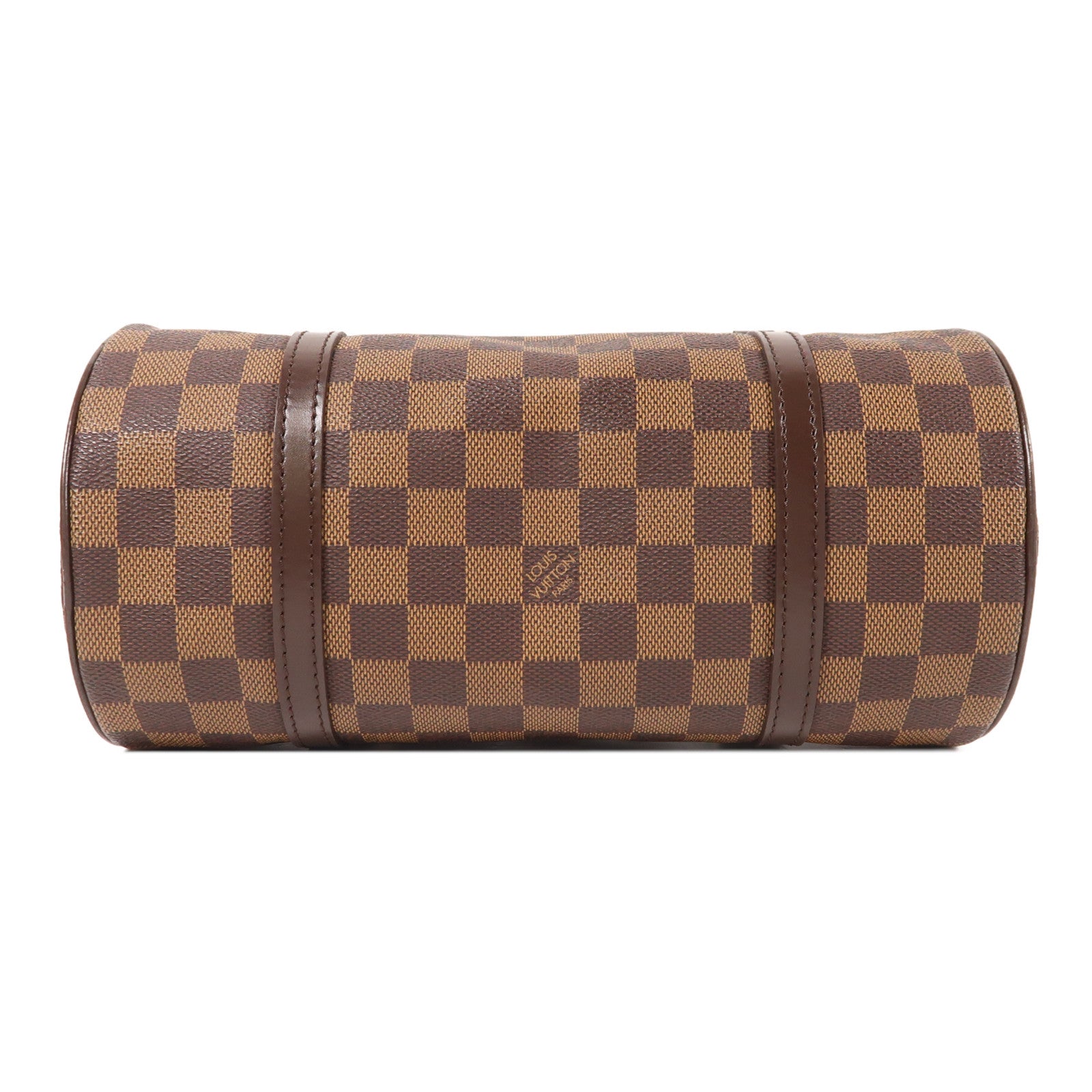 LOUIS VUITTON 【激減優惠】Damier Papillon PM金扣手挽袋棕色