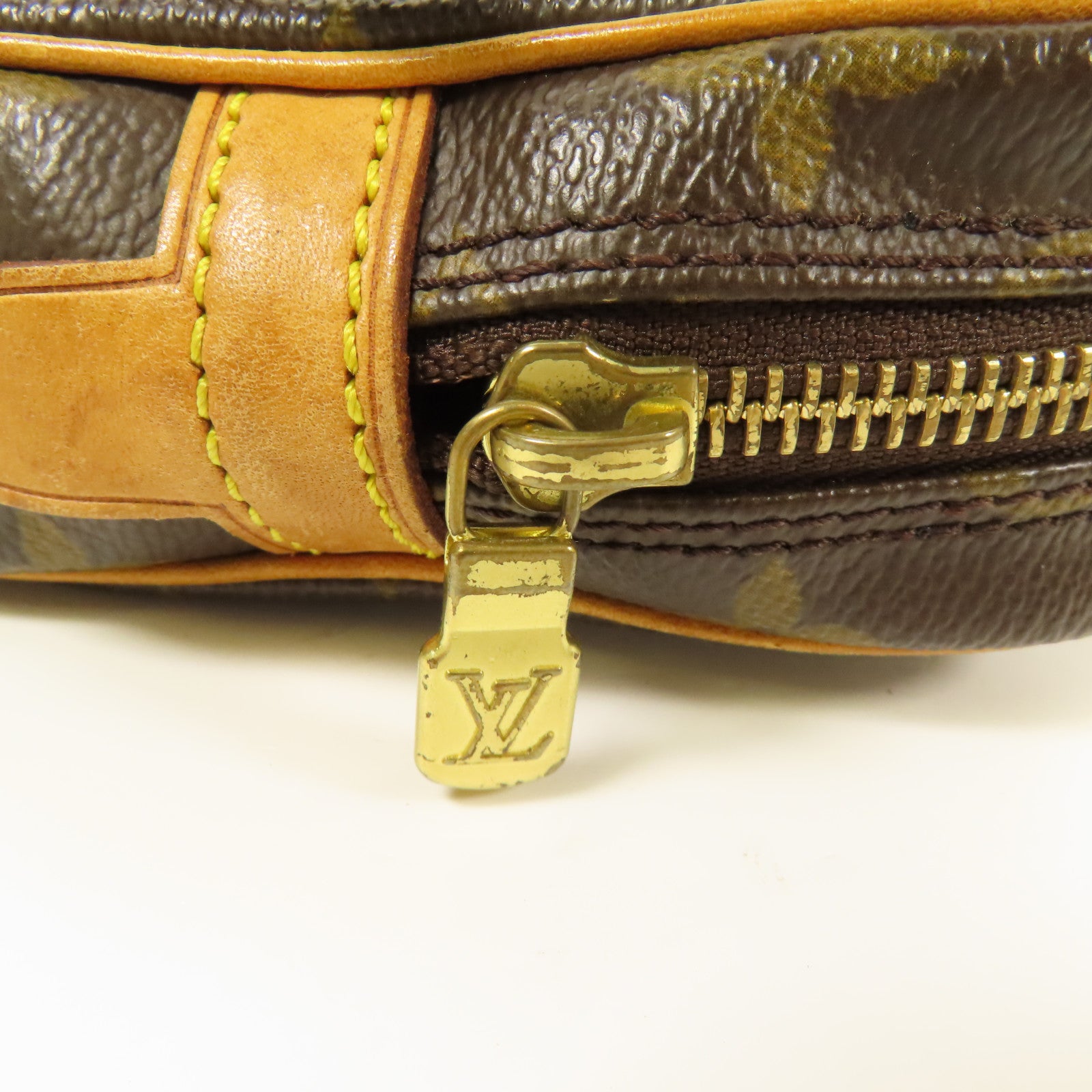 LOUIS VUITTON Monogram Marly Bandouliere金扣肩背袋棕色