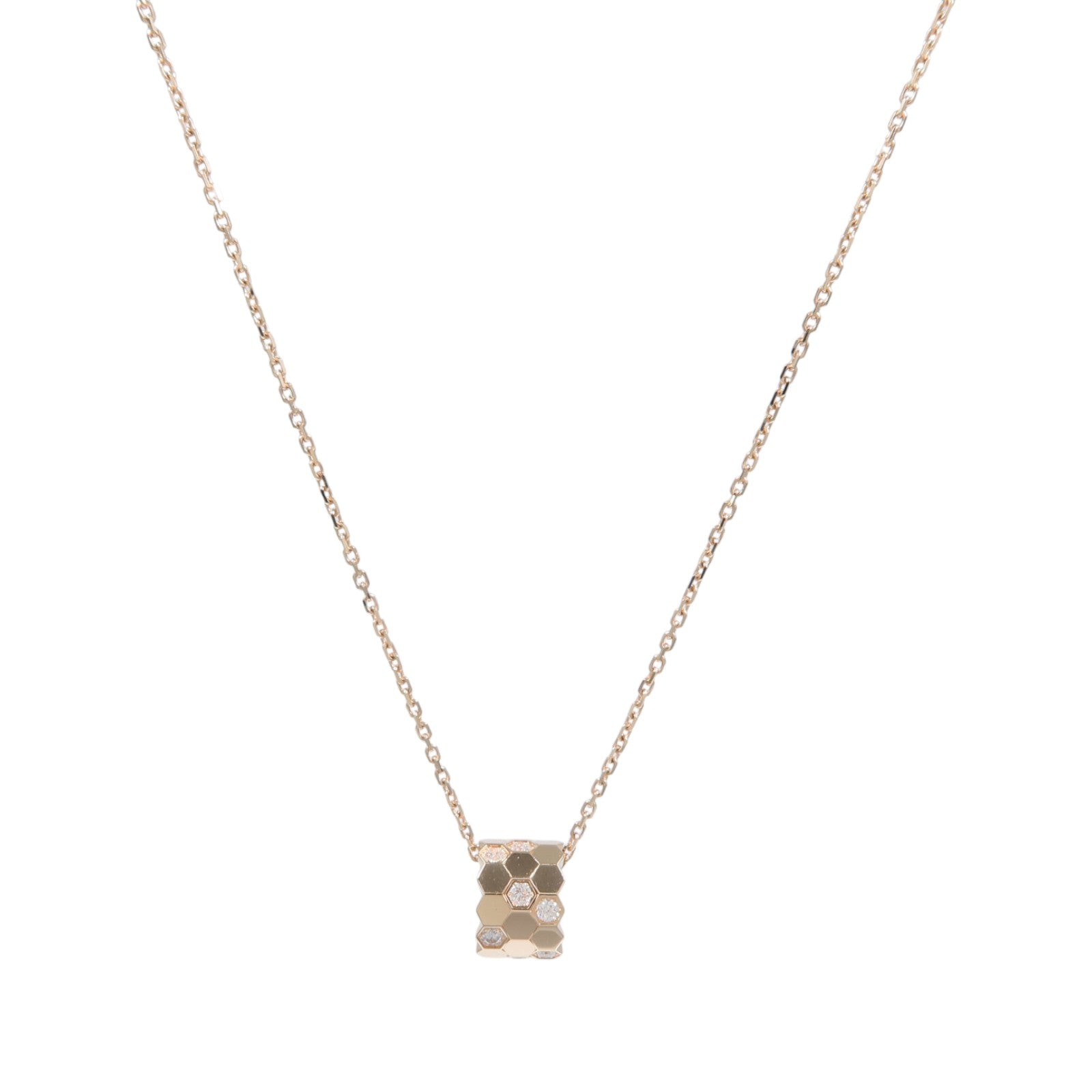 Chaumet 18K玫瑰金Bee de Chaumet鑽石項鍊