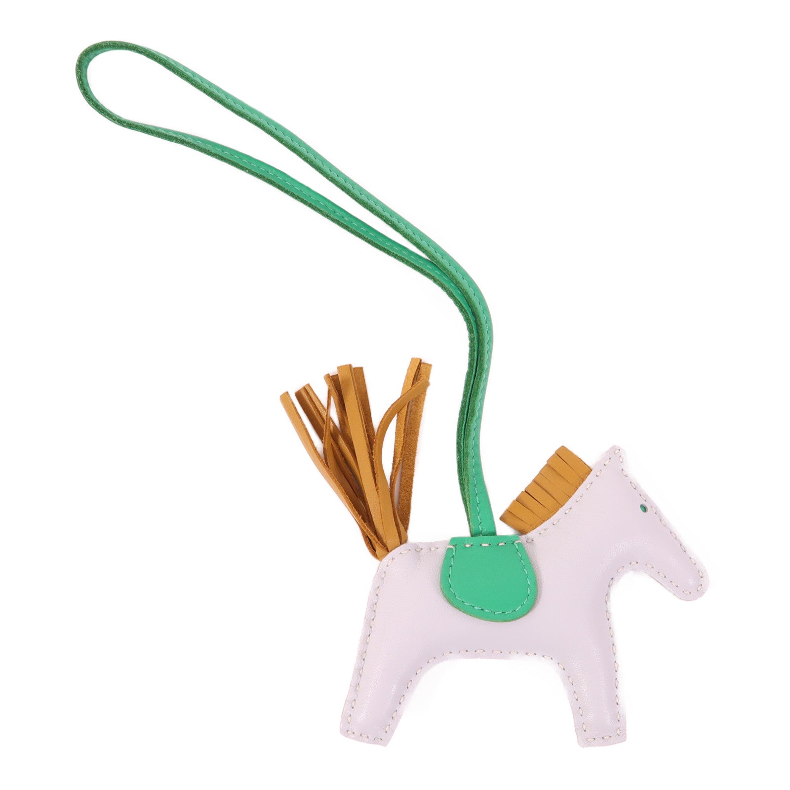 HERMES 羊皮皮革Rodeo PM掛飾