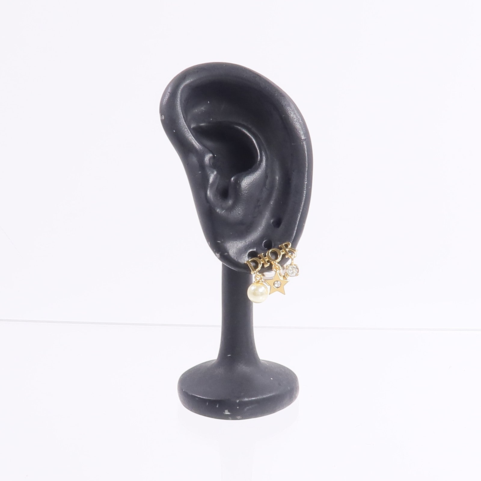 Dior 金屬/樹脂/水晶Evolution Clip-On Earrings耳環