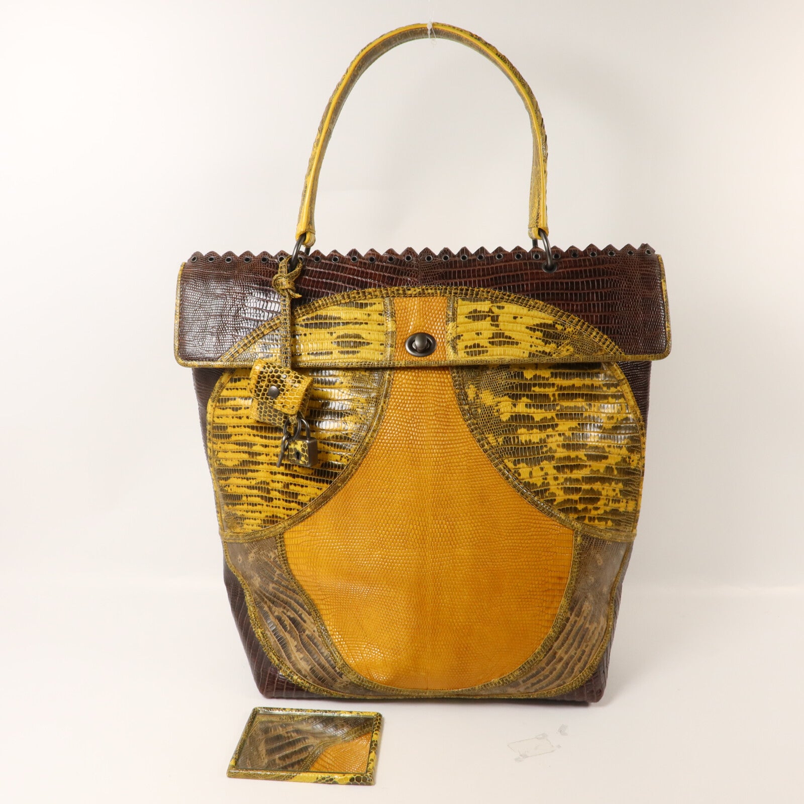 BOTTEGA VENETA 鱷魚皮革/蜥蝪皮革Prezioso肩背袋