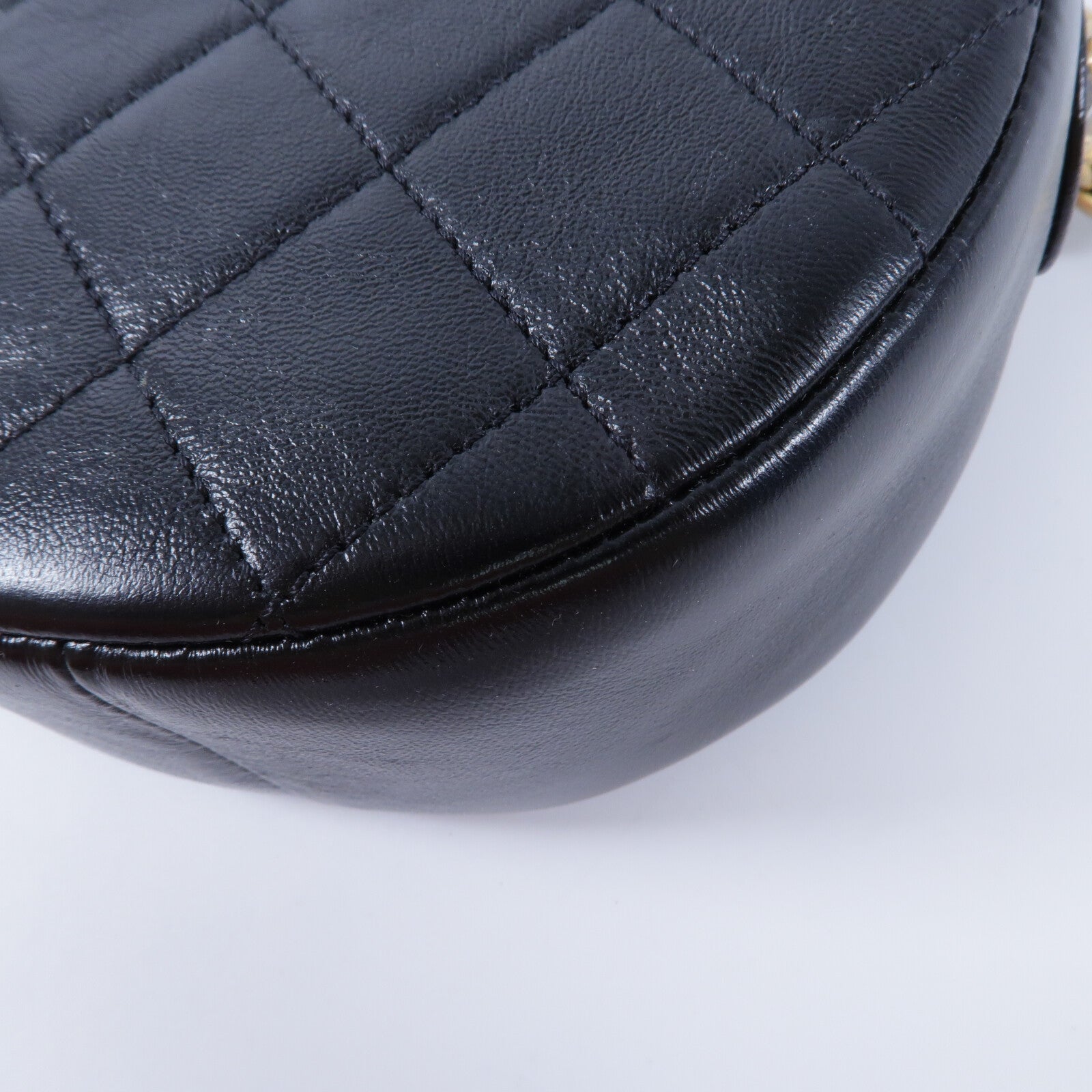 CHANEL 牛皮皮革Round Chain Shoulder Bag鏈帶肩背袋